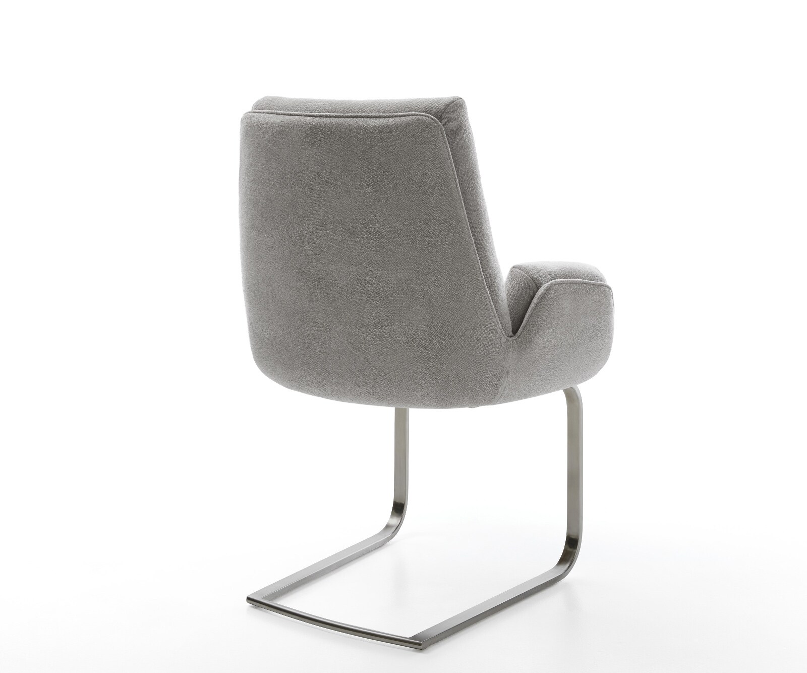 Cantilever Clea-Flex tissu structuré doux gris pied cantilever plat grafiete 4