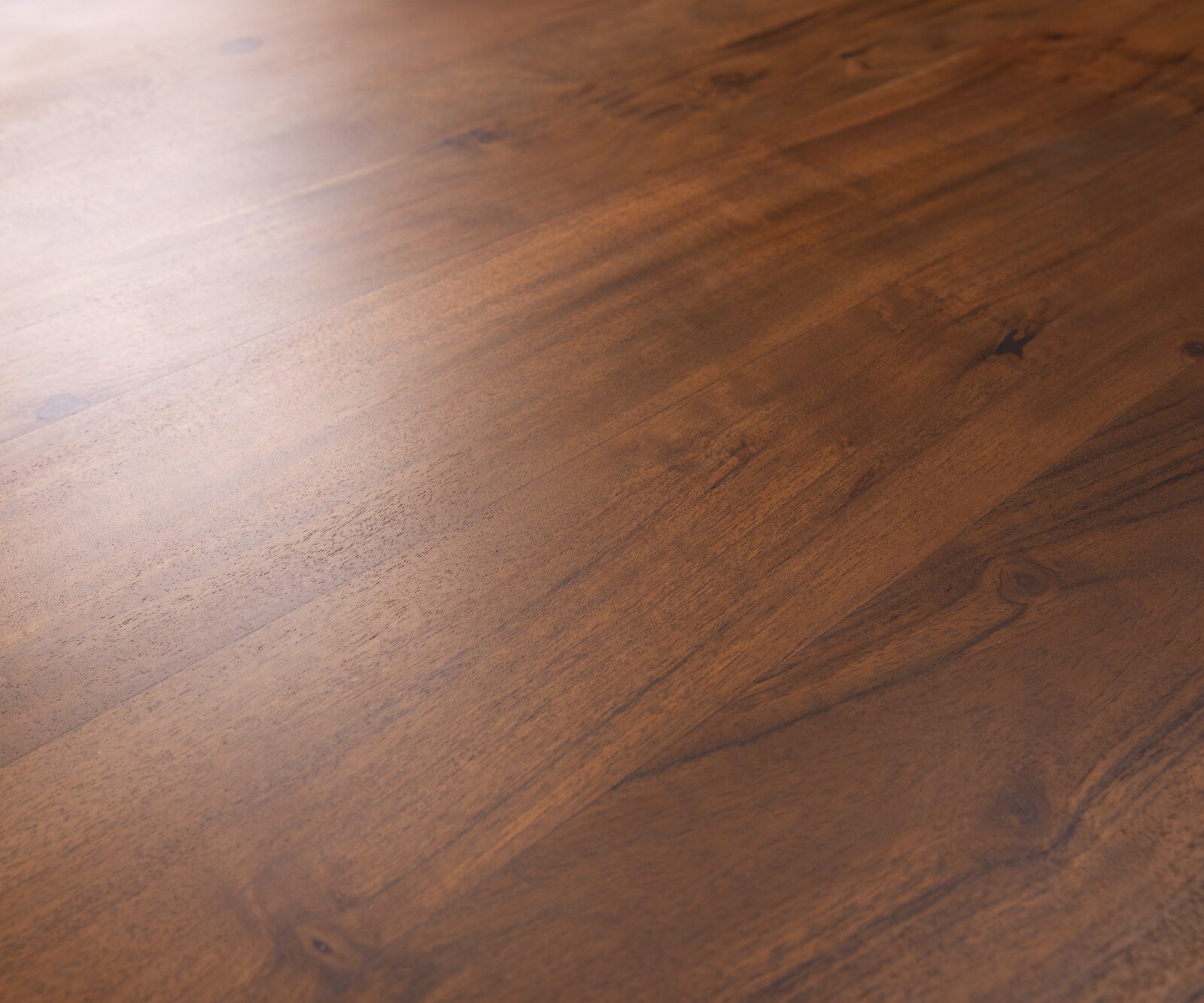 Table à manger Edge 200x100 Acacia Marron Cadre en W Métal finition à effet Titane Live-Edge 3