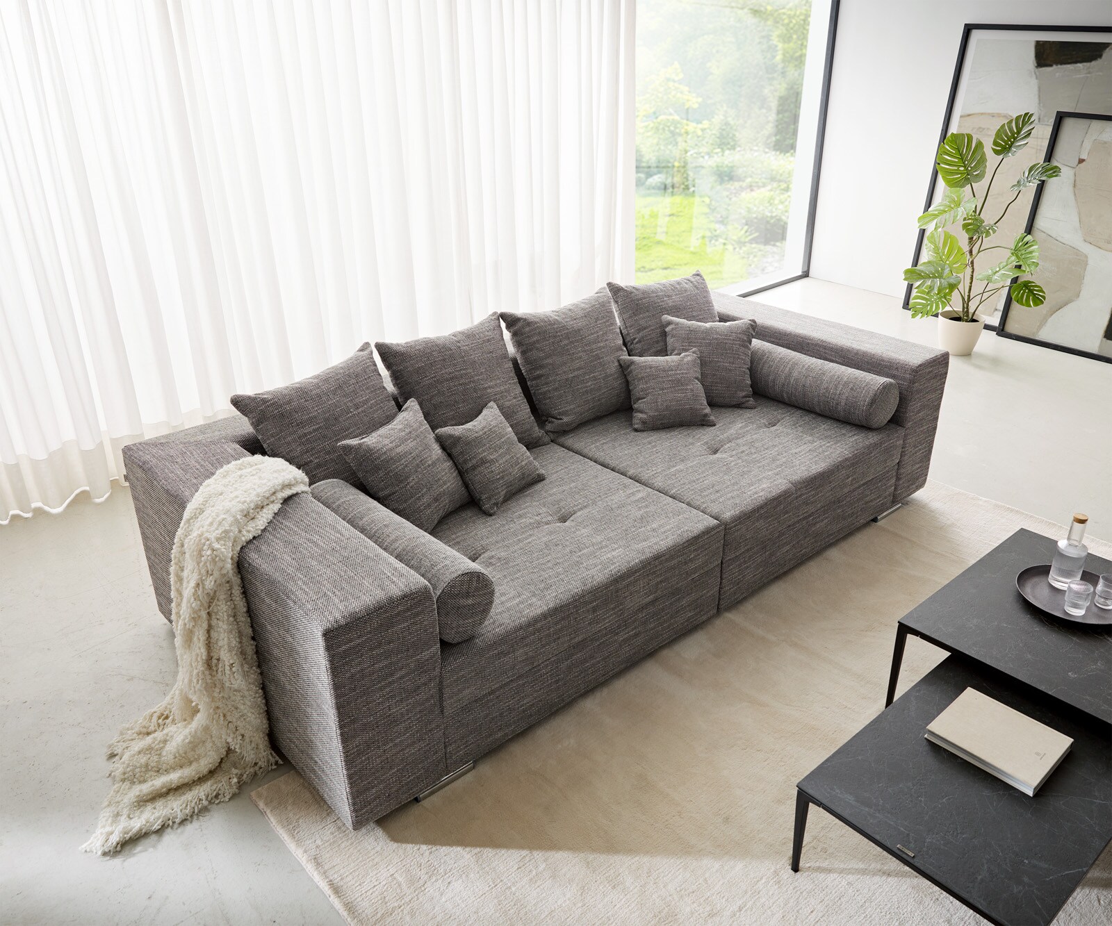 Big-Sofa Marlen 300x140 cm Hellgrau Couch 1 Big-Sofa Marlen 300x140 cm Hellgrau Couch 1