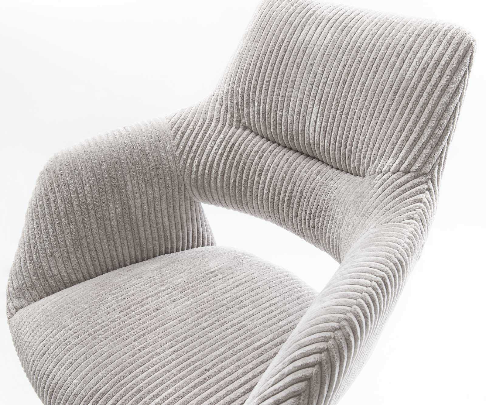 Barstuhl Yago-Flex Cord Silbergrau Freischwinger flach Metall Schwarz Taschenfederkern 3 Barstuhl Yago-Flex Cord Silbergrau Freischwinger flach Metall Schwarz Taschenfederkern 3