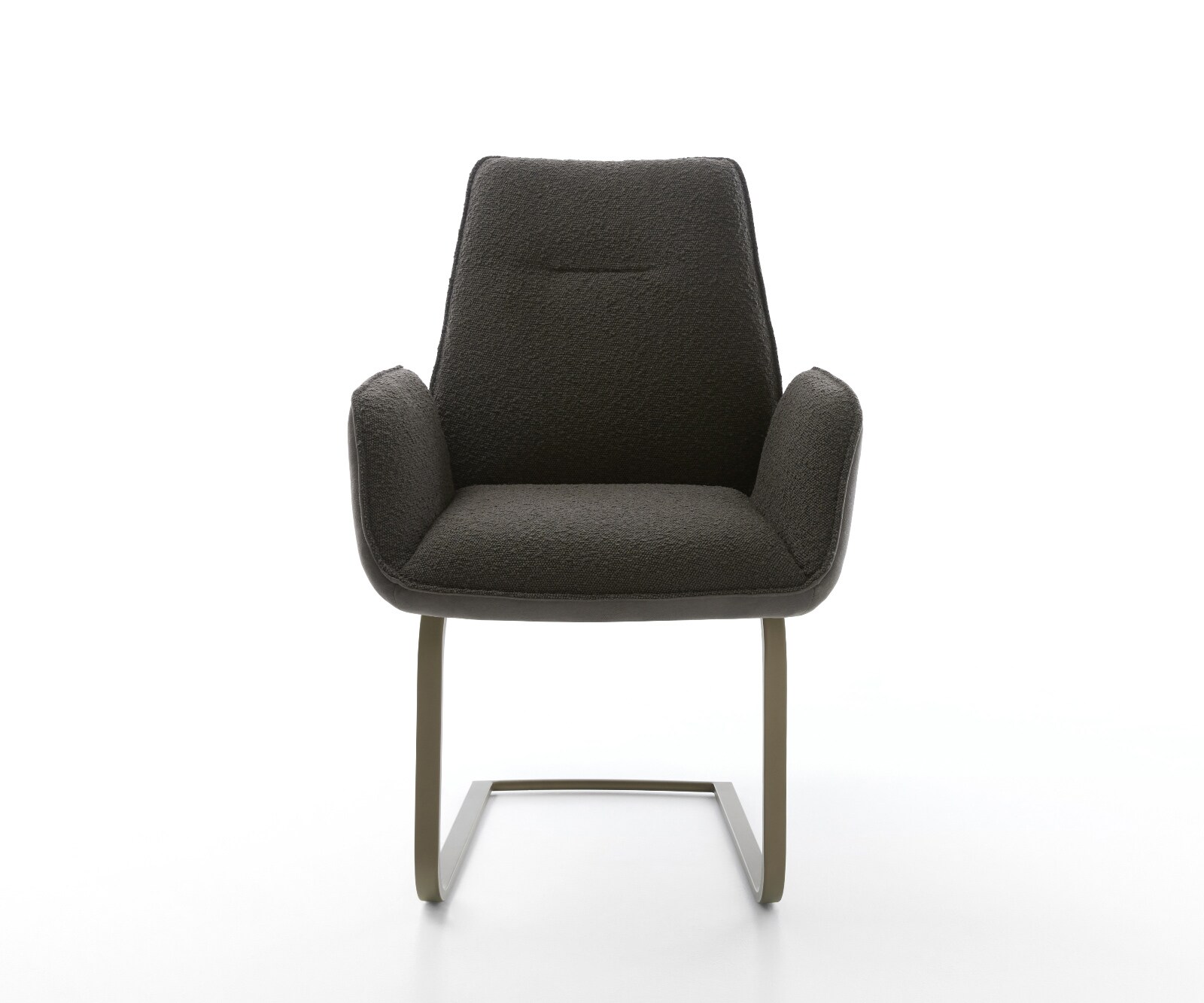 Freischwinger Zoa-Flex Materialmix Schwarz Freischwinger flach Effektfinish Titan Taschenfederkern 1