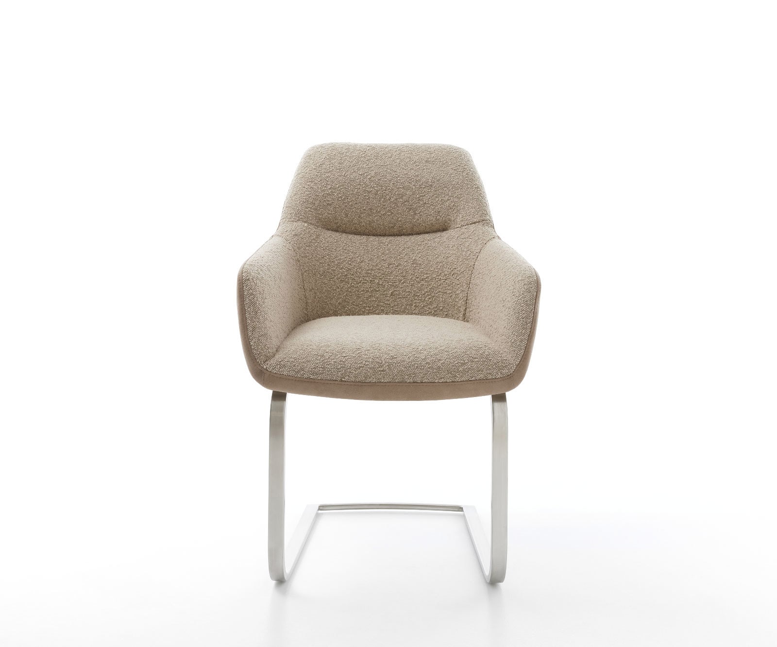 Cantilever Pejo-Flex tissu mixte couleur boue pied cantilever plat acier inoxydable brossé ressorts ensachés 1 Cantilever Pejo-Flex tissu mixte couleur boue pied cantilever plat acier inoxydable brossé ressorts ensachés 1