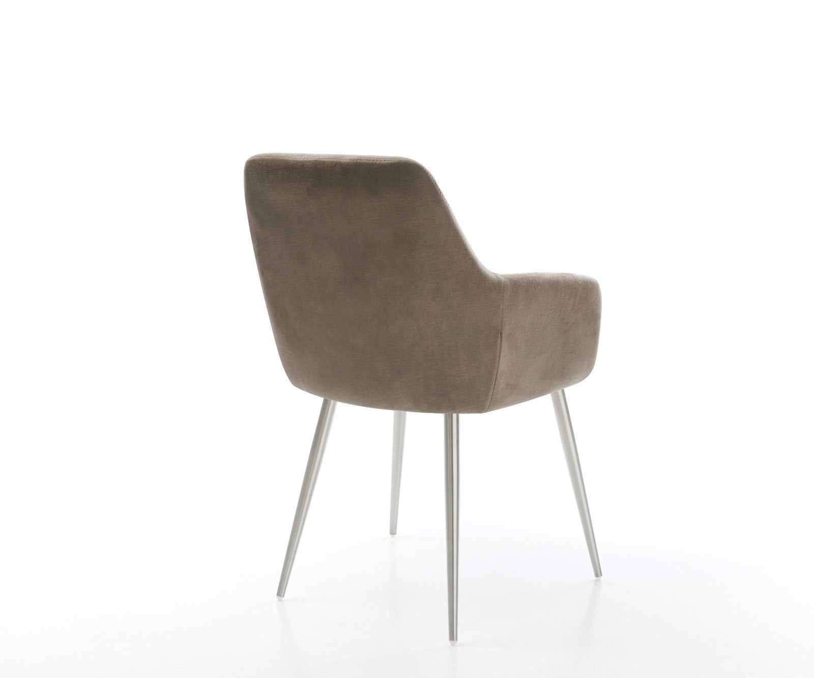 Esszimmerstuhl Pejo-Flex Mikrofaser Taupe Vintage 4-Fuß konisch Edelstahl Taschenfederkern 4 Esszimmerstuhl Pejo-Flex Mikrofaser Taupe Vintage 4-Fuß konisch Edelstahl Taschenfederkern 4