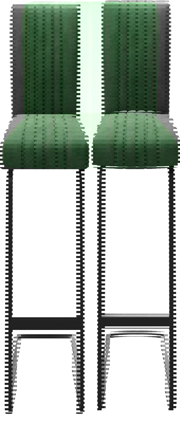 Barstuhl Luiga-Flex Samt Grün Freischwinger flach Metall 4 Barstuhl Luiga-Flex Samt Grün Freischwinger flach Metall 4