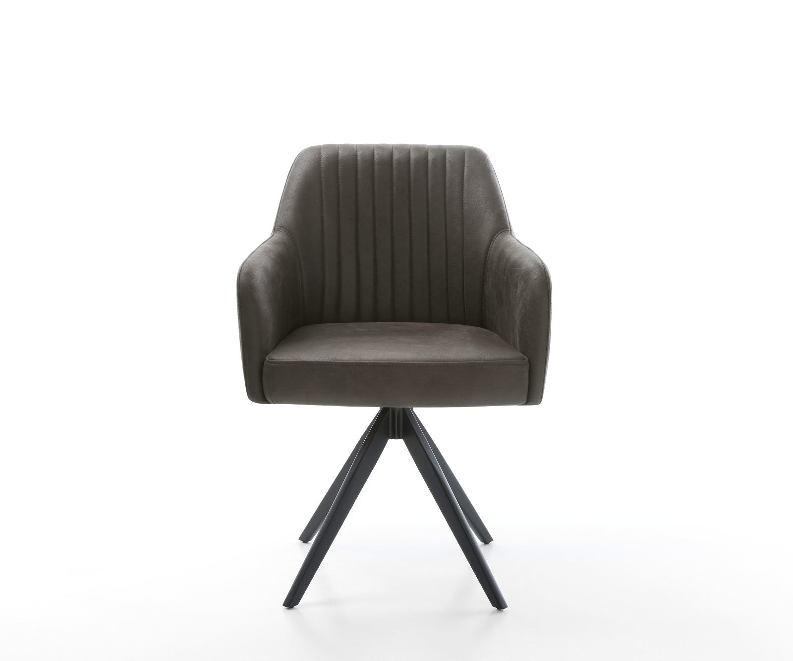 Esszimmerstuhl Greg-Flex Mikrofaser Anthrazit Vintage Kreuzgestell kantig Schwarz Taschenfederkern 1 Esszimmerstuhl Greg-Flex Mikrofaser Anthrazit Vintage Kreuzgestell kantig Schwarz Taschenfederkern 1