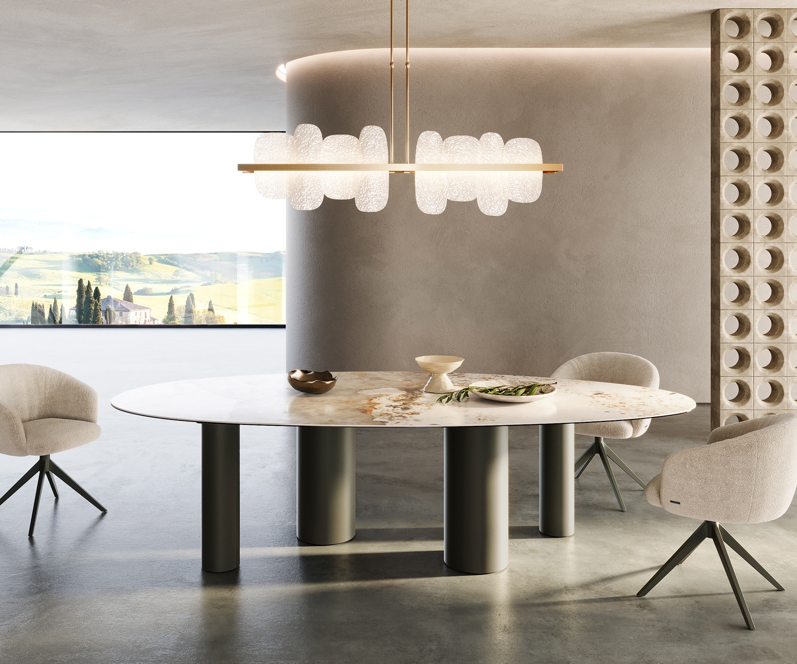 Tischgestell Pilier Metall Effektfinish Titan für Tischplatten ab 200 cm 1 Tischgestell Pilier Metall Effektfinish Titan für Tischplatten ab 200 cm 1