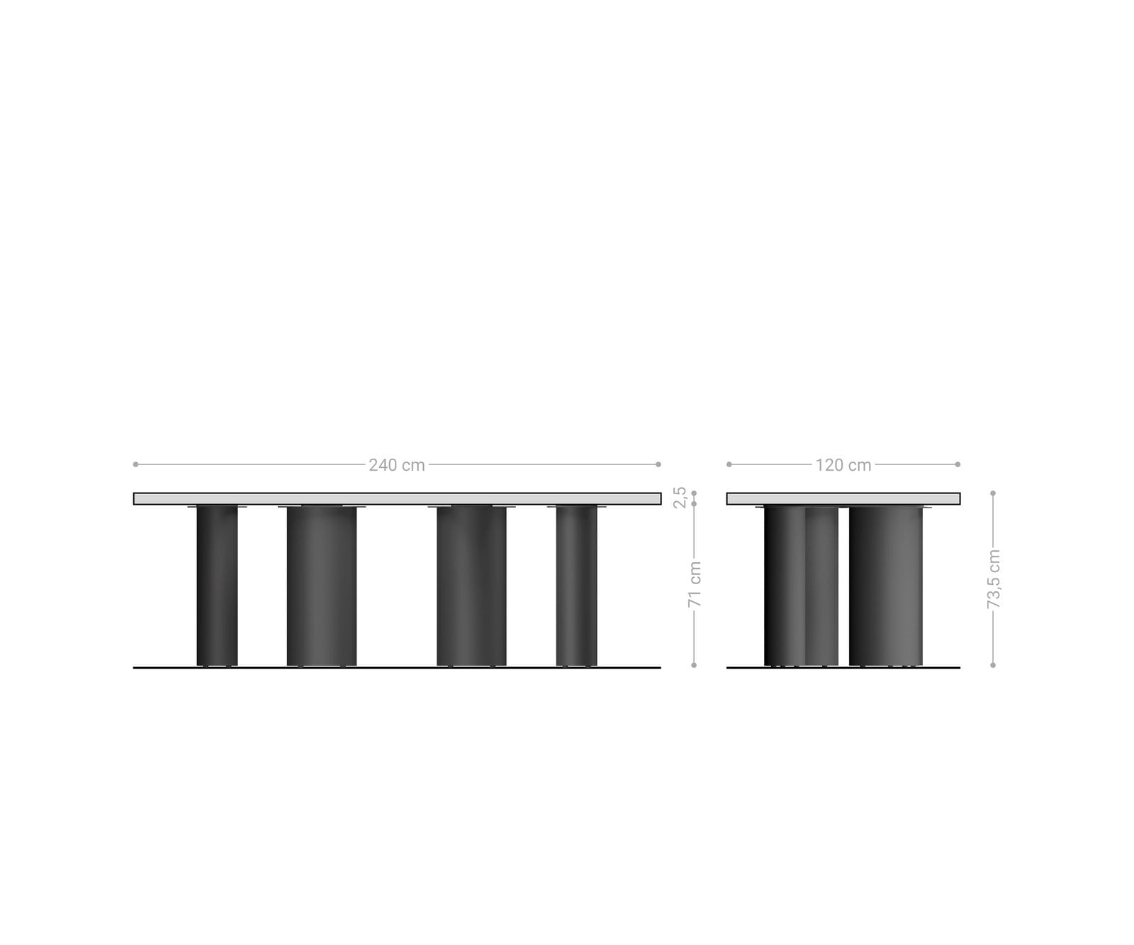 Esstisch Edge Boot 240x120x2,5-3 Eiche Natur Pilier Metall Schwarz Schweizer Kante 5 Esstisch Edge Boot 240x120x2,5-3 Eiche Natur Pilier Metall Schwarz Schweizer Kante 5