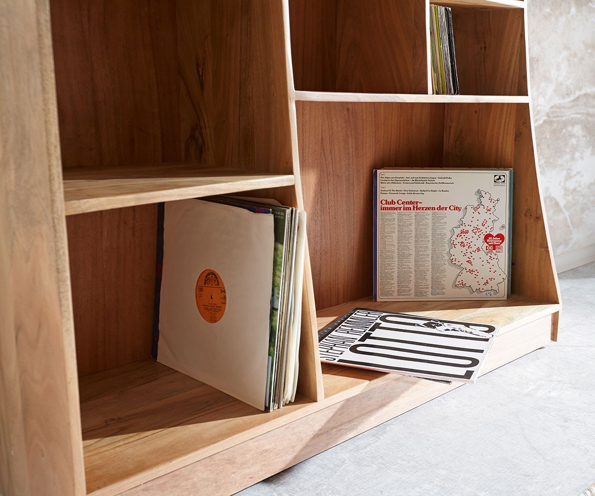 2er-Set-Standregal Live-Edge 240 cm Akazie Natur 8