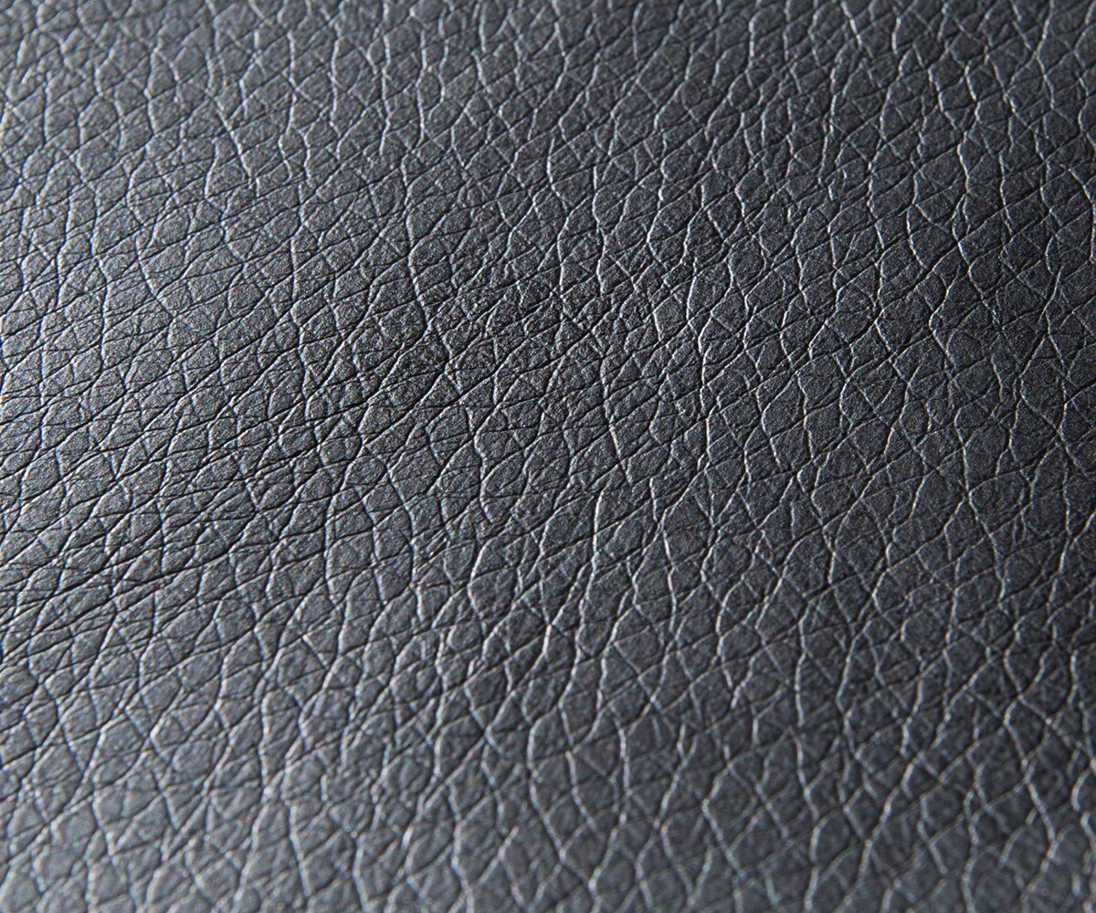 Échantillon-de-tissu similicuir noir