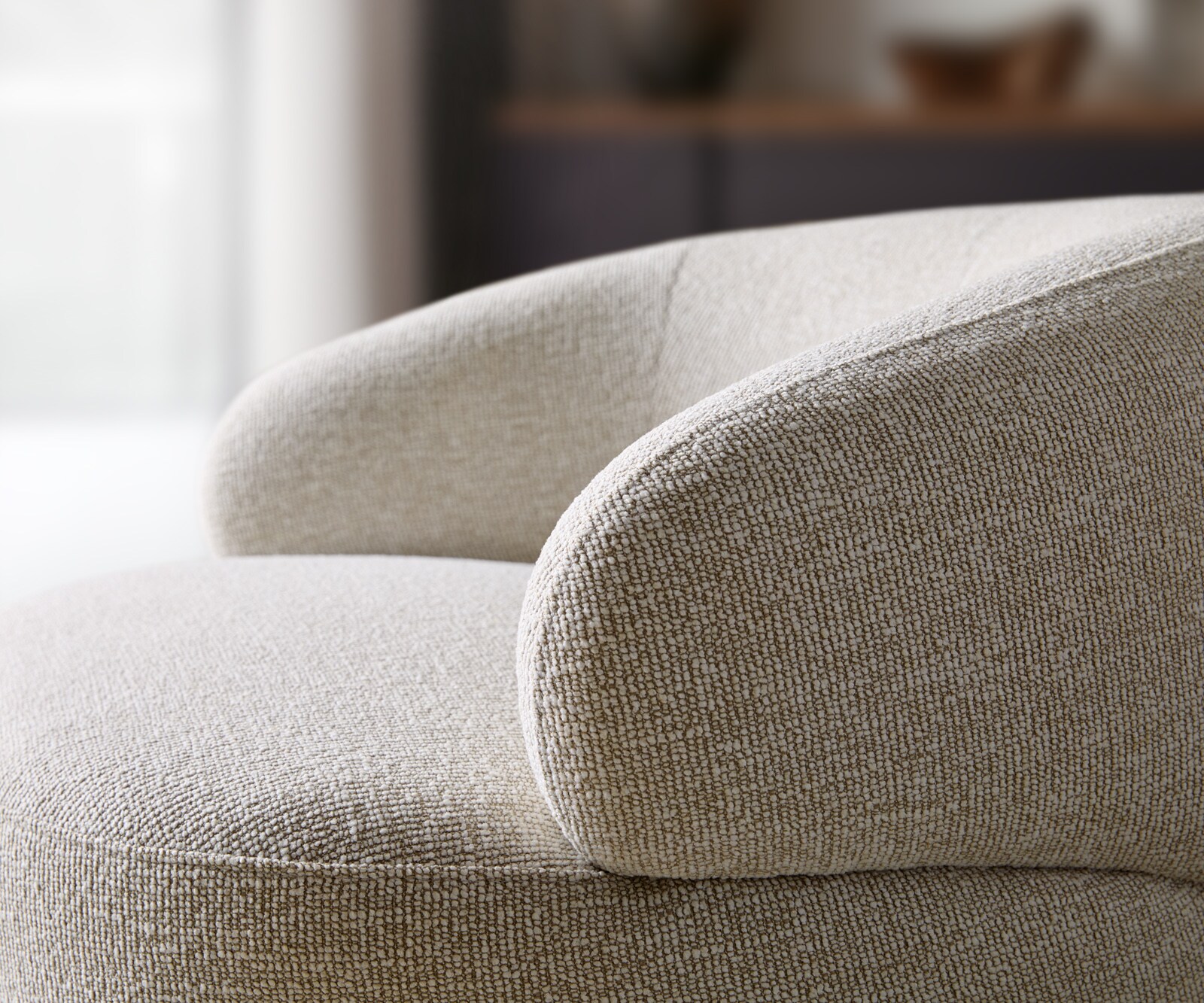 Loungesessel Nova 88x88 cm Webstoff Soft Beige 5