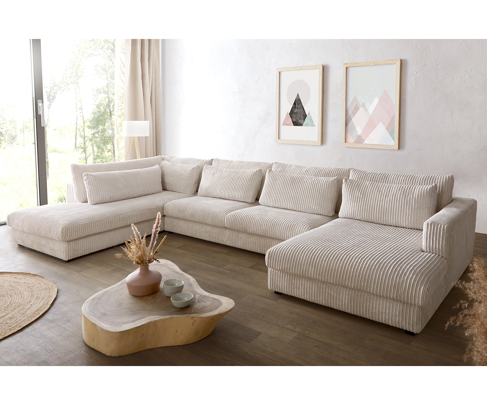 Wohnlandschaft Isla 430x225 cm Ottomane 