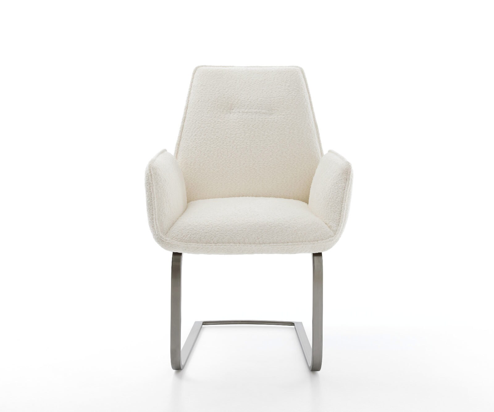 Freischwinger Zoa-Flex Bouclé Weiß Freischwinger flach Graphit Taschenfederkern 2