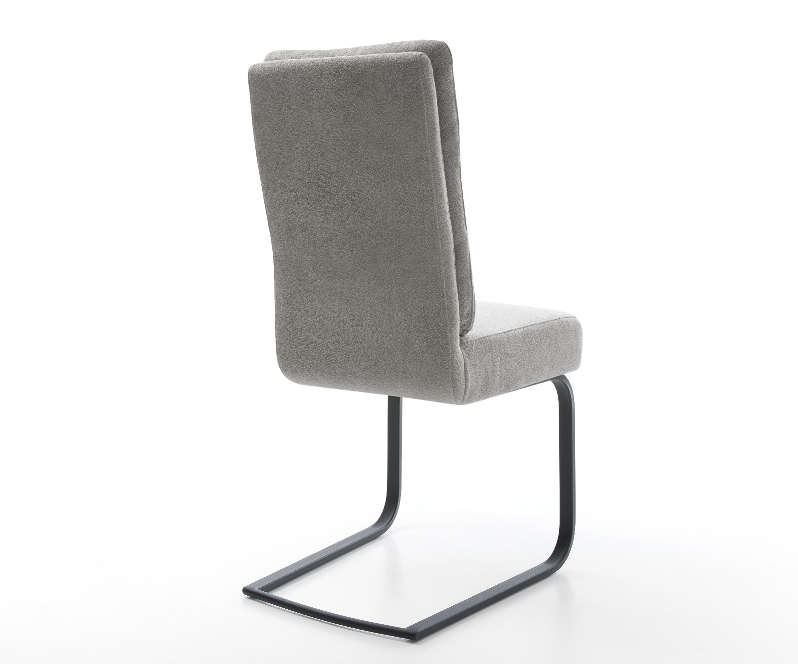 Freischwinger Pela-Flex Strukturstoff Soft Grau Freischwinger flach Schwarz Taschenfederkern 4