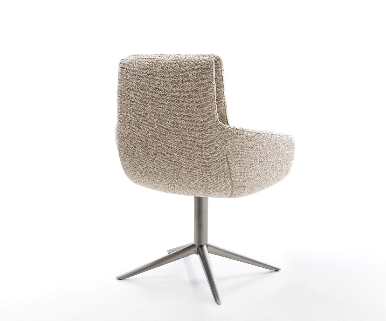 Chaise-pivotante Abelia-Flex avec accoudoirs bouclé boue pied de chaise 4 branches grafiete pivotement sur 360° fonction bascule 4