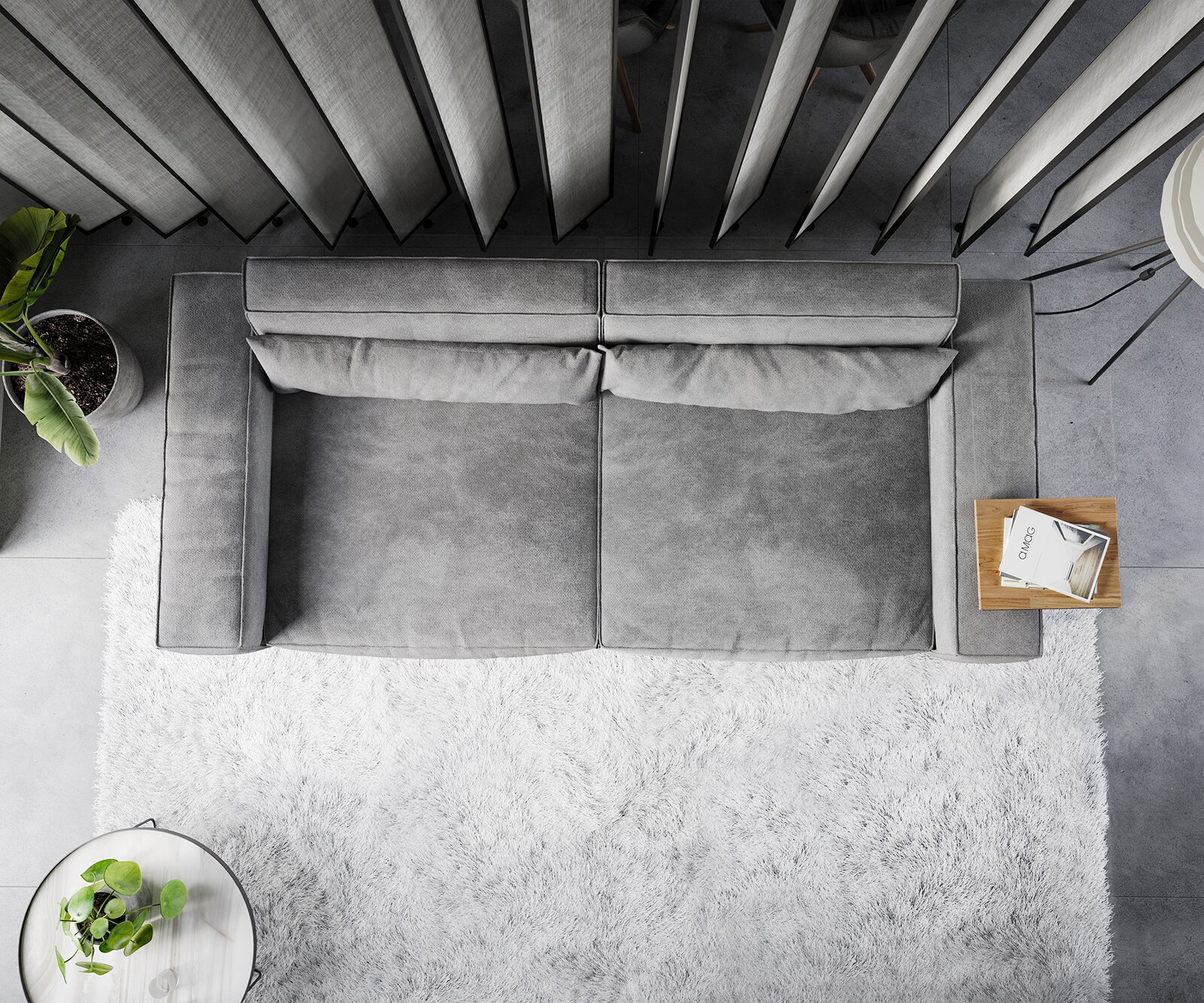 Big-Sofa Sirpio XL 270x130 cm Mikrofaser Taupe 5