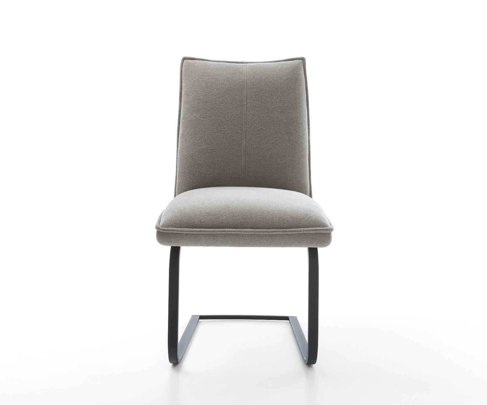 Freischwinger Lelio-Flex Strukturstoff Soft Grau Freischwinger flach Schwarz Taschenfederkern 2