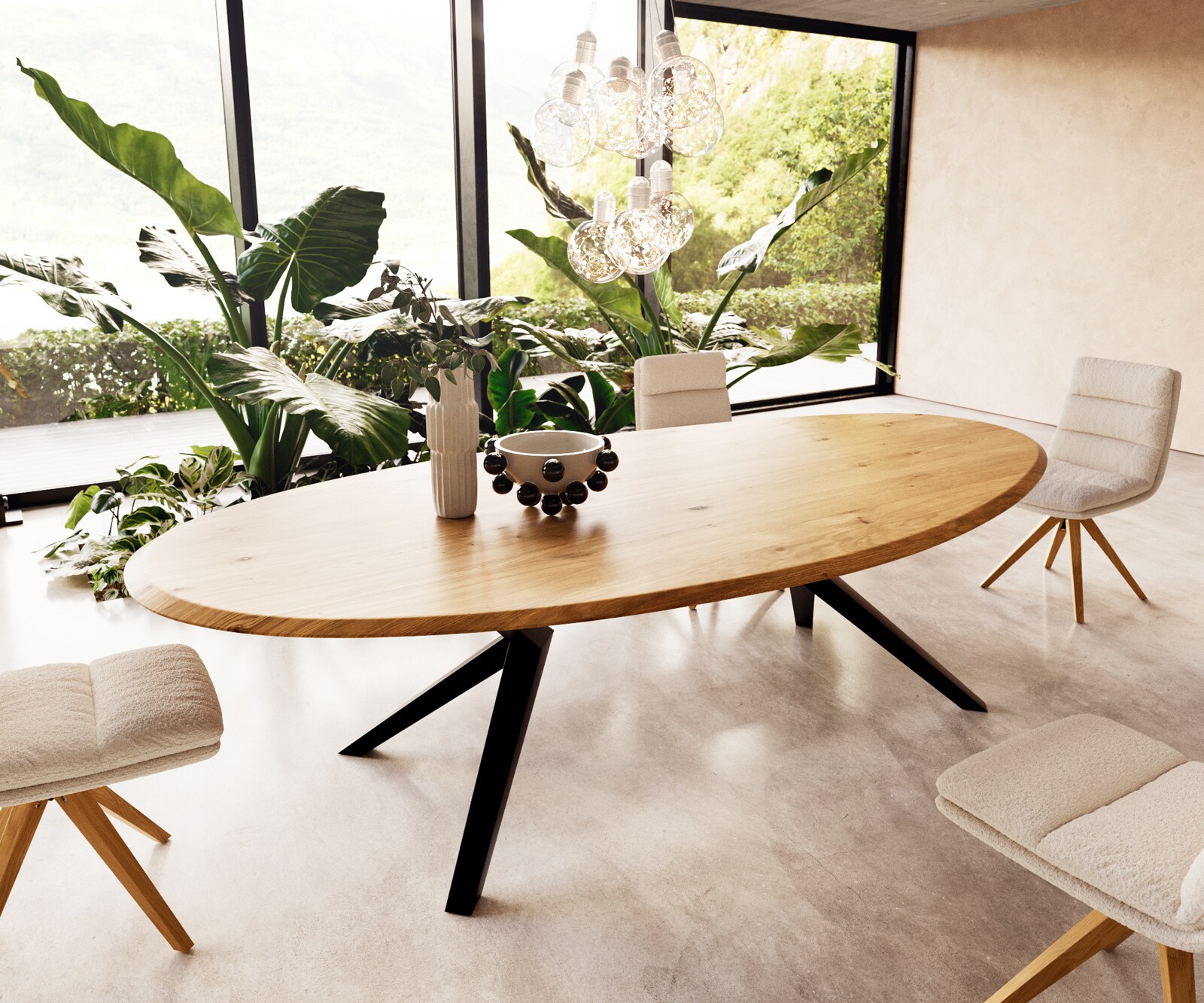 Esstisch Edge Massivholz Flow Edge Oval 5