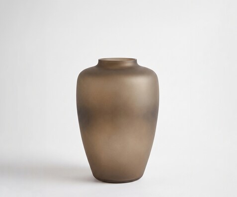 Vase Somera B22 x T22 x H32 cm Glas Aurum Mundgeblasen