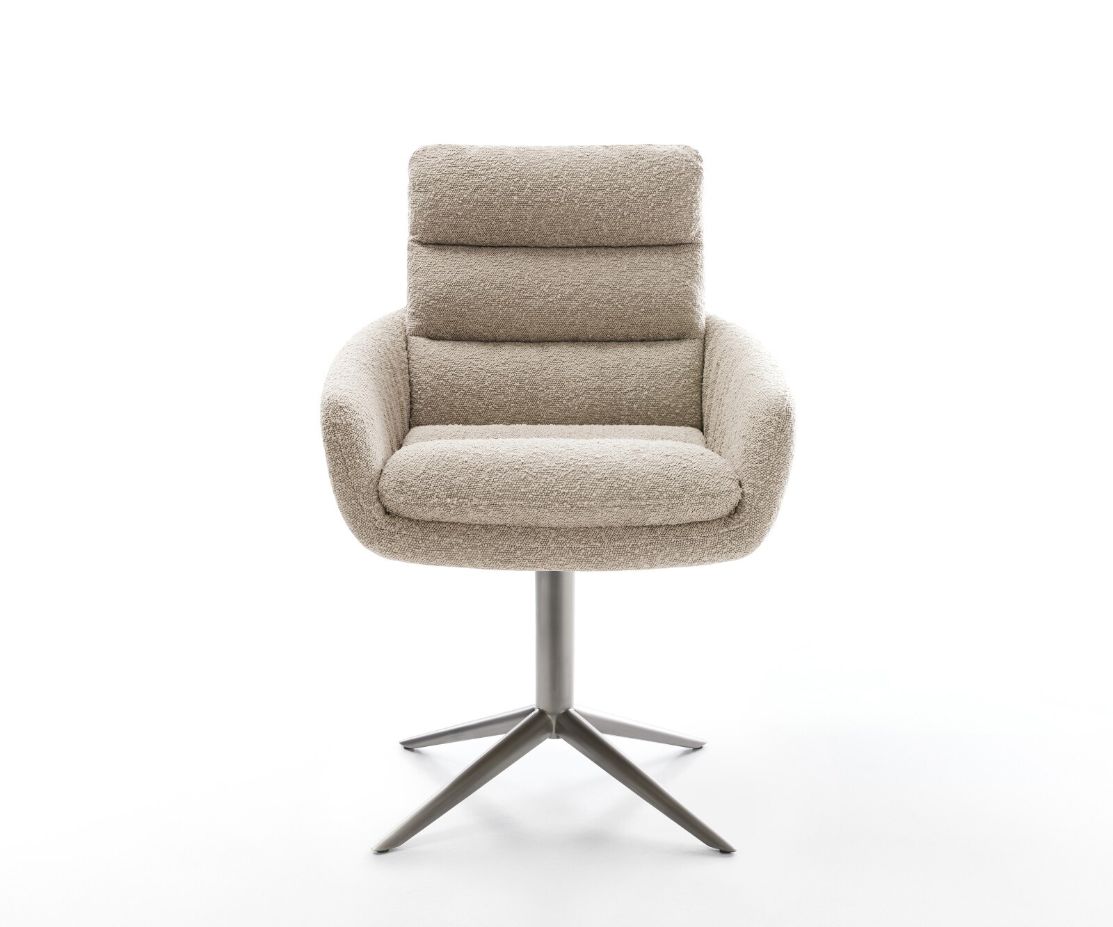 Chaise-pivotante Abelia-Flex avec accoudoirs bouclé boue pied de chaise 4 branches grafiete pivotement sur 360° fonction bascule 1