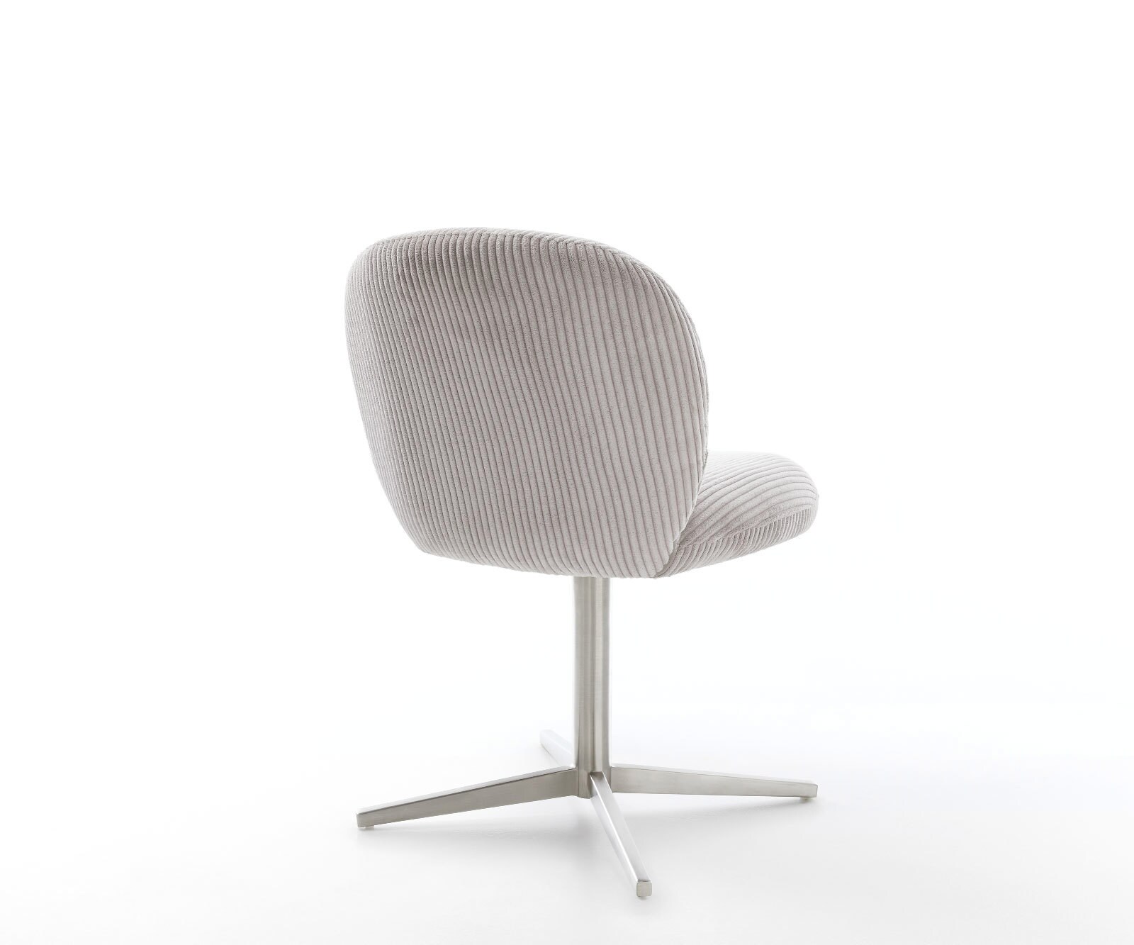 Drehstuhl Nube-Flex Cord Silbergrau Fußkreuz Edelstahl 360° drehbar Taschenfederkern 4