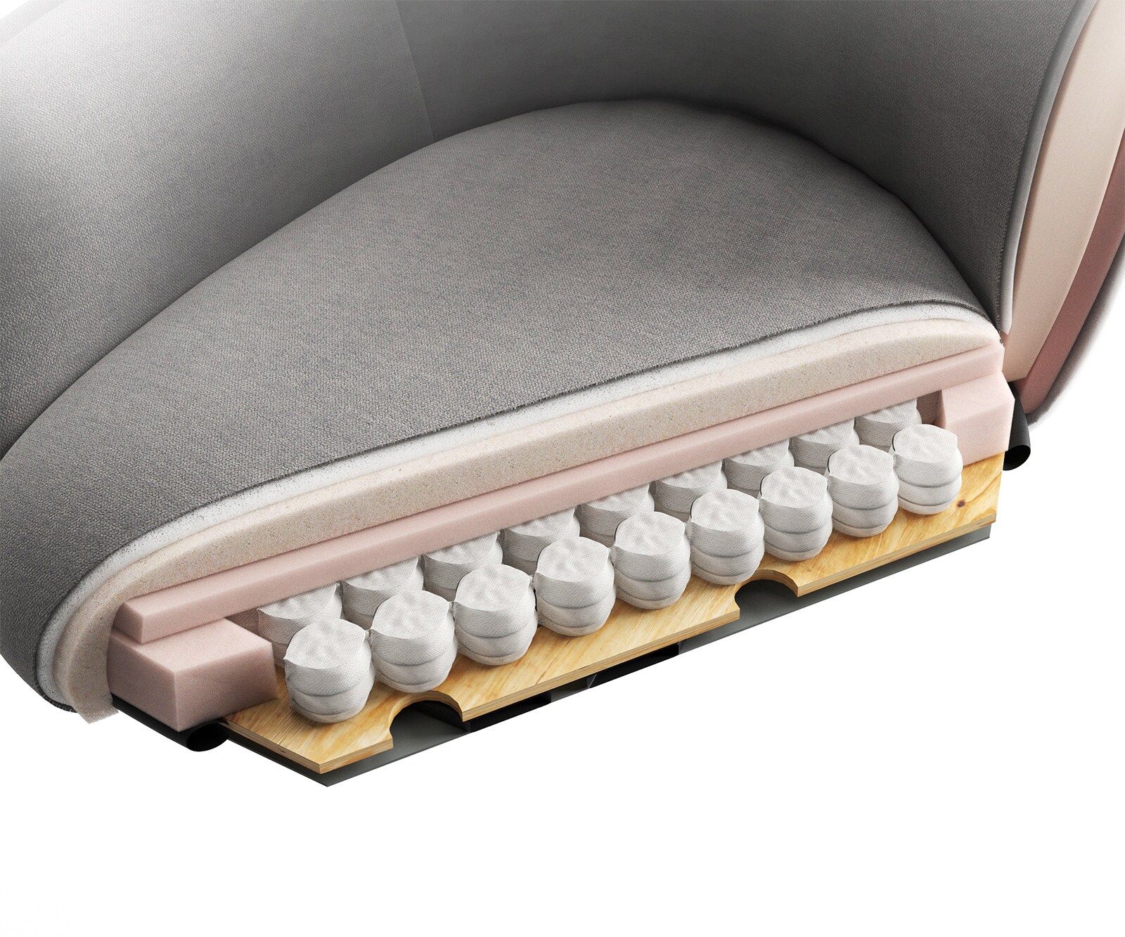 Chaise-pivotante Jada-Flex microvelours anthracite vintage pied croisé large noir pivotement sur 360° fonction bascule ressorts ensachés 7