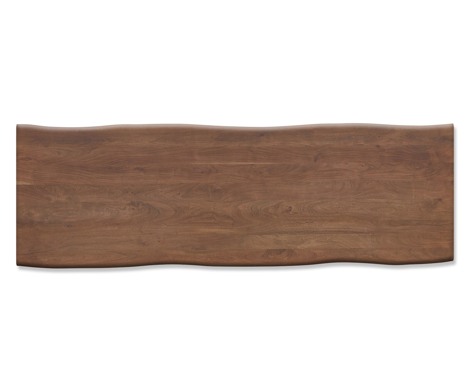 Esstisch Edge 300x100 Akazie Braun Edelstahl Schmal Live-Edge 3