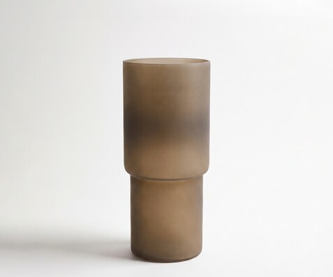 Vase Columna l18 x P18 x H40 cm Verre Aurum Soufflé à la bouche