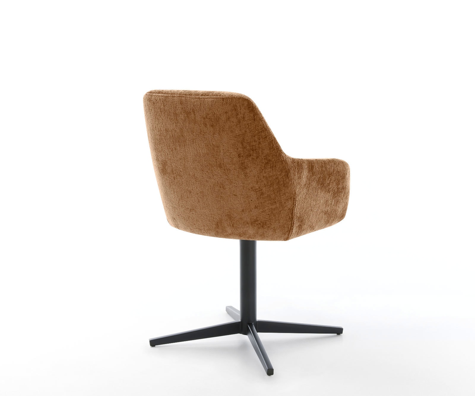 Chaise-pivotante Pejo-Flex chenille rouille pied de chaise 4 branches noir pivotement sur 360° ressorts ensachés 4 Chaise-pivotante Pejo-Flex chenille rouille pied de chaise 4 branches noir pivotement sur 360° ressorts ensachés 4