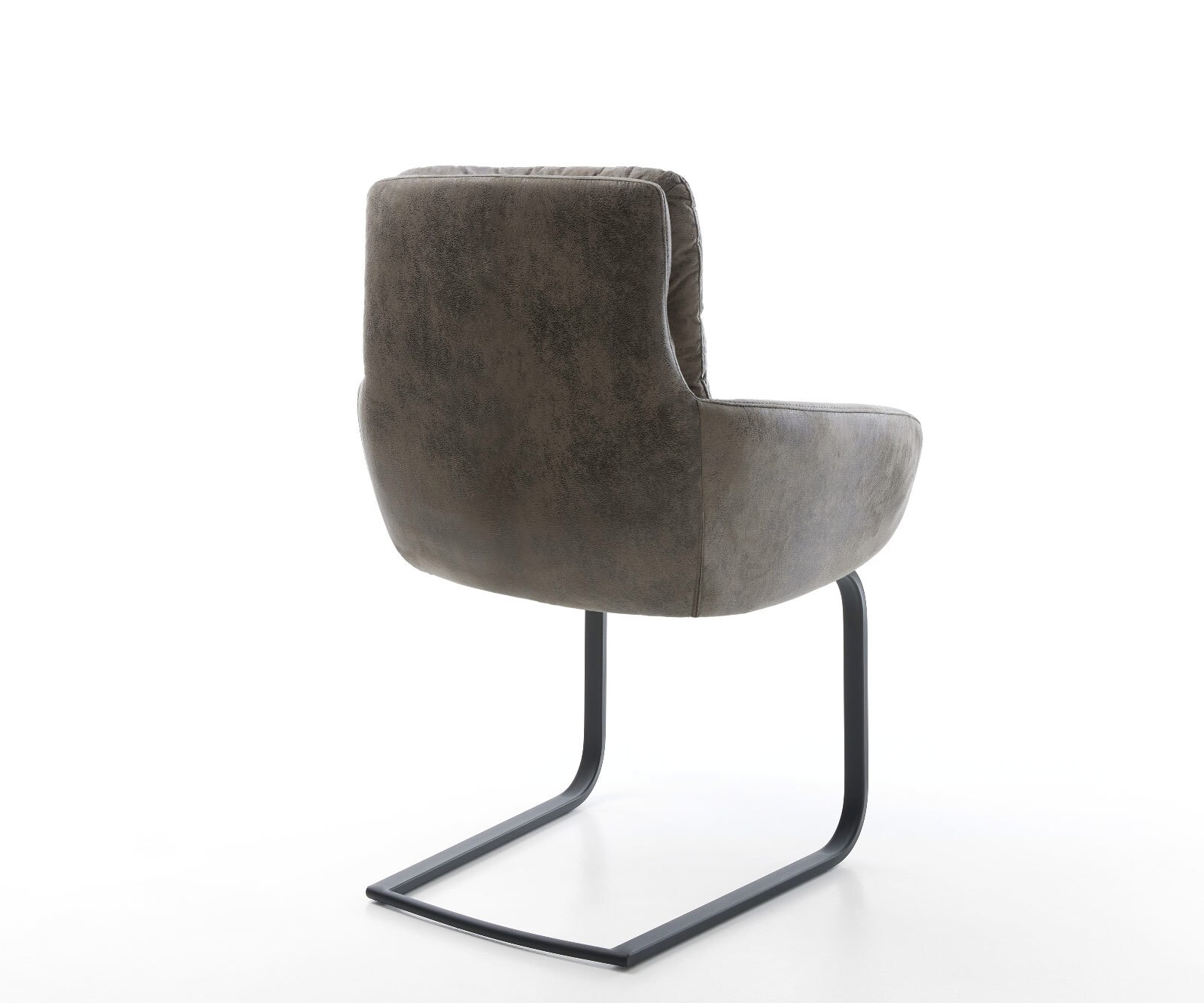 Freischwinger Abelia-Flex mit Armlehnen Mikrofaser Grau Antik Freischwinger flach Schwarz 4 Freischwinger Abelia-Flex mit Armlehnen Mikrofaser Grau Antik Freischwinger flach Schwarz 4