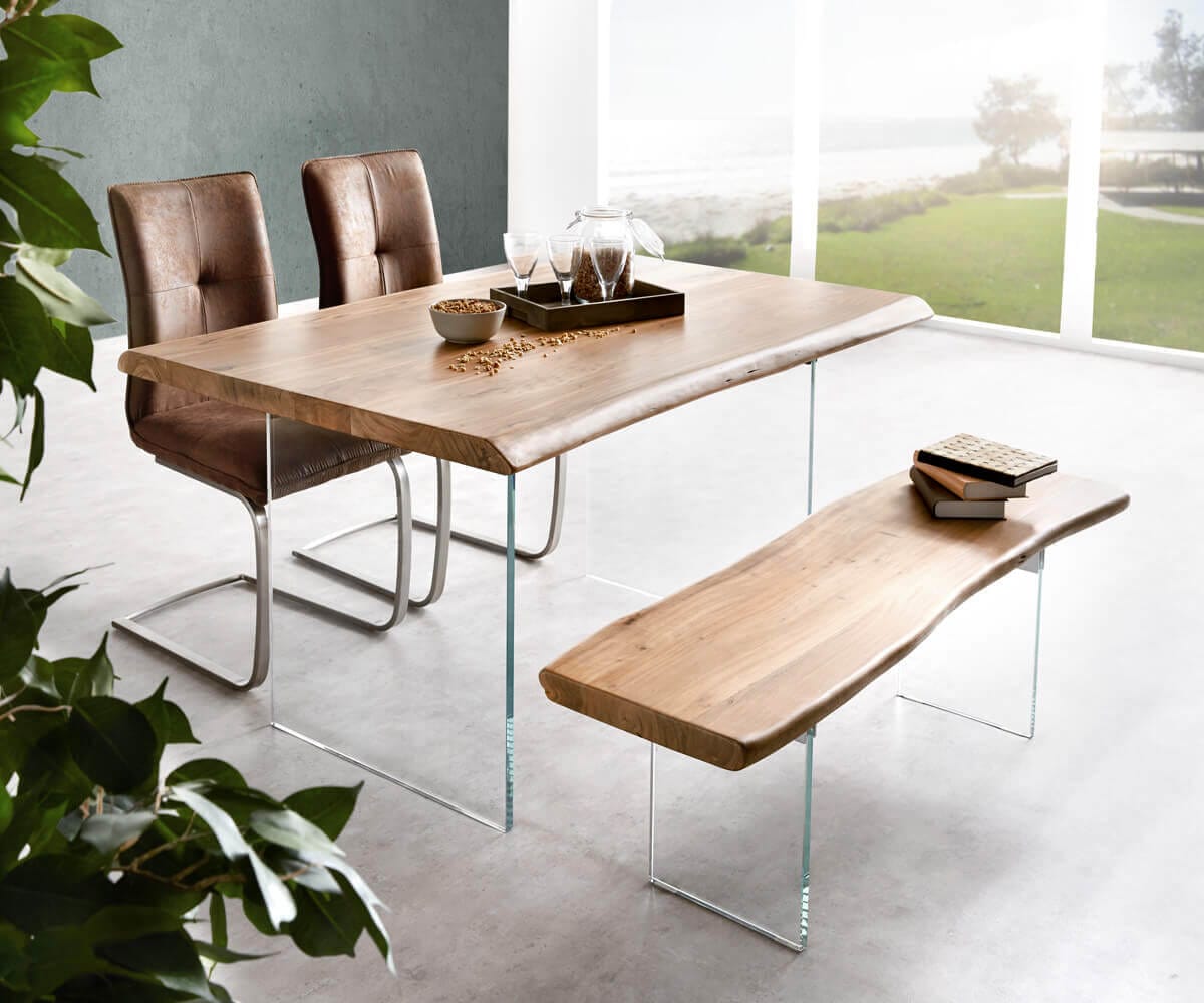 Esstischplatte Edge 140x90cm XL Akazie Natur Live-Edge 4 Esstischplatte Edge 140x90cm XL Akazie Natur Live-Edge 4