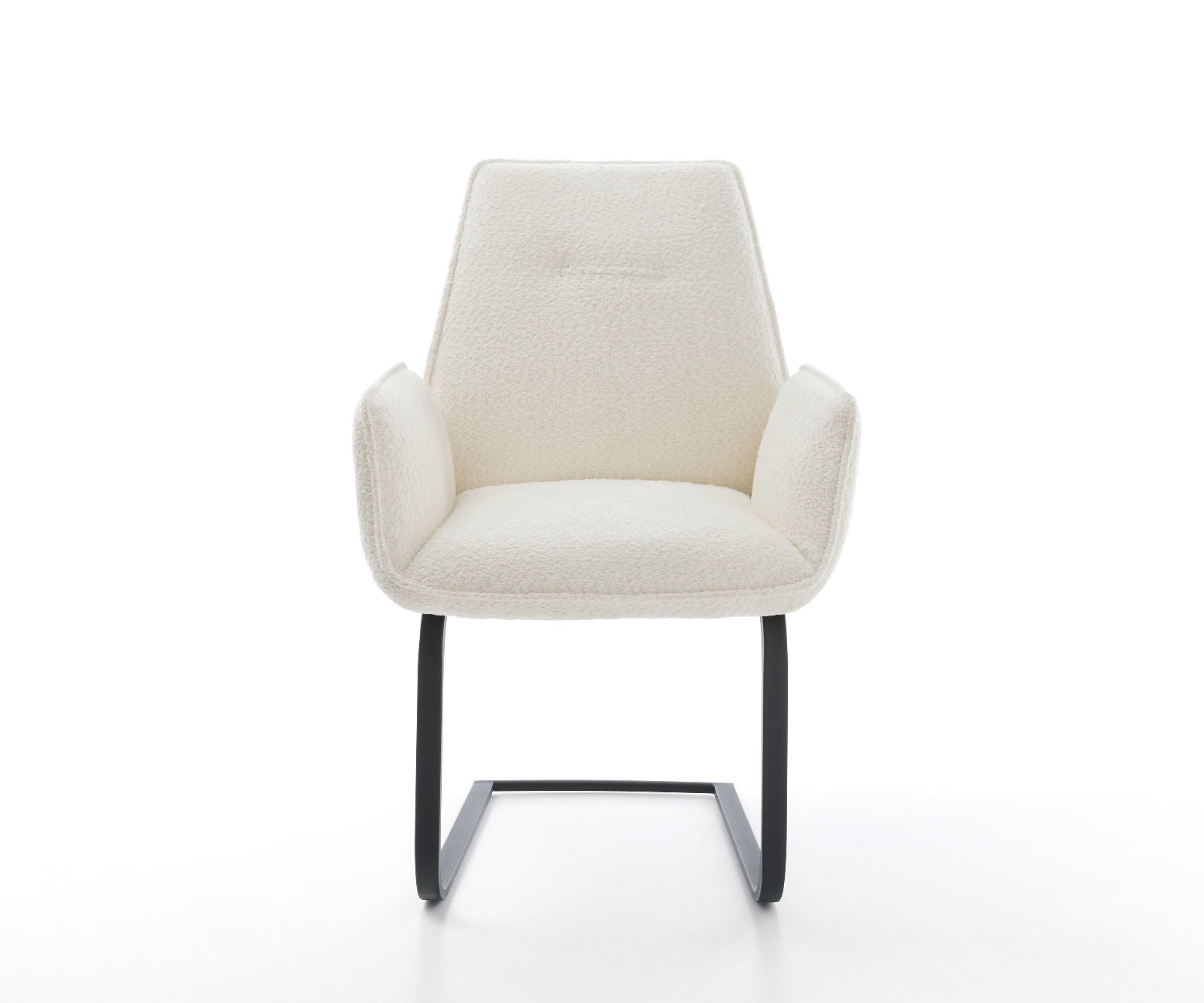 Freischwinger Zoa-Flex Bouclé Weiß Freischwinger flach Schwarz Taschenfederkern 1 Freischwinger Zoa-Flex Bouclé Weiß Freischwinger flach Schwarz Taschenfederkern 1