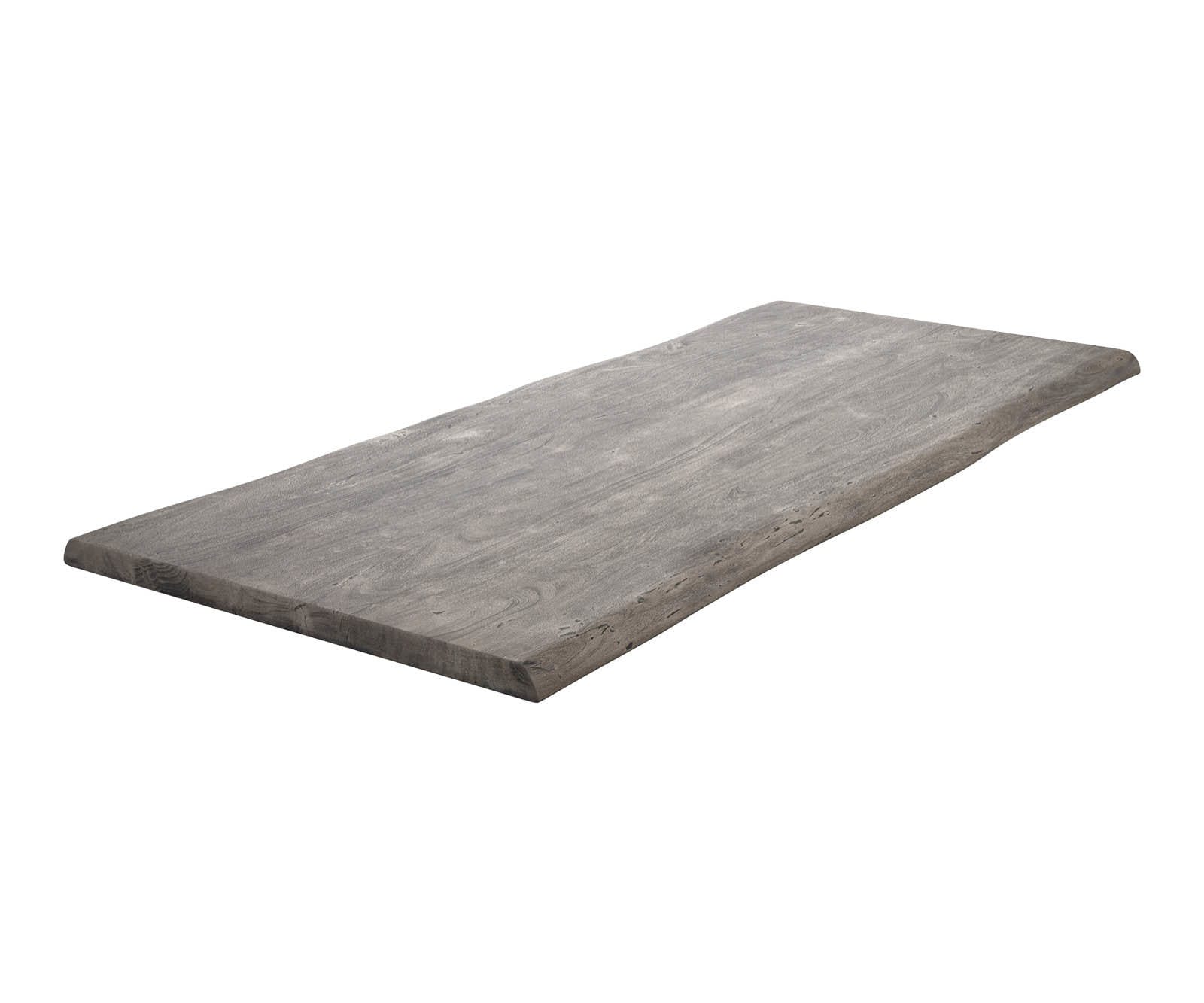 Esstischplatte Edge 220x100cm XL Akazie Platin Live-Edge Esstischplatte Edge 220x100cm XL Akazie Platin Live-Edge