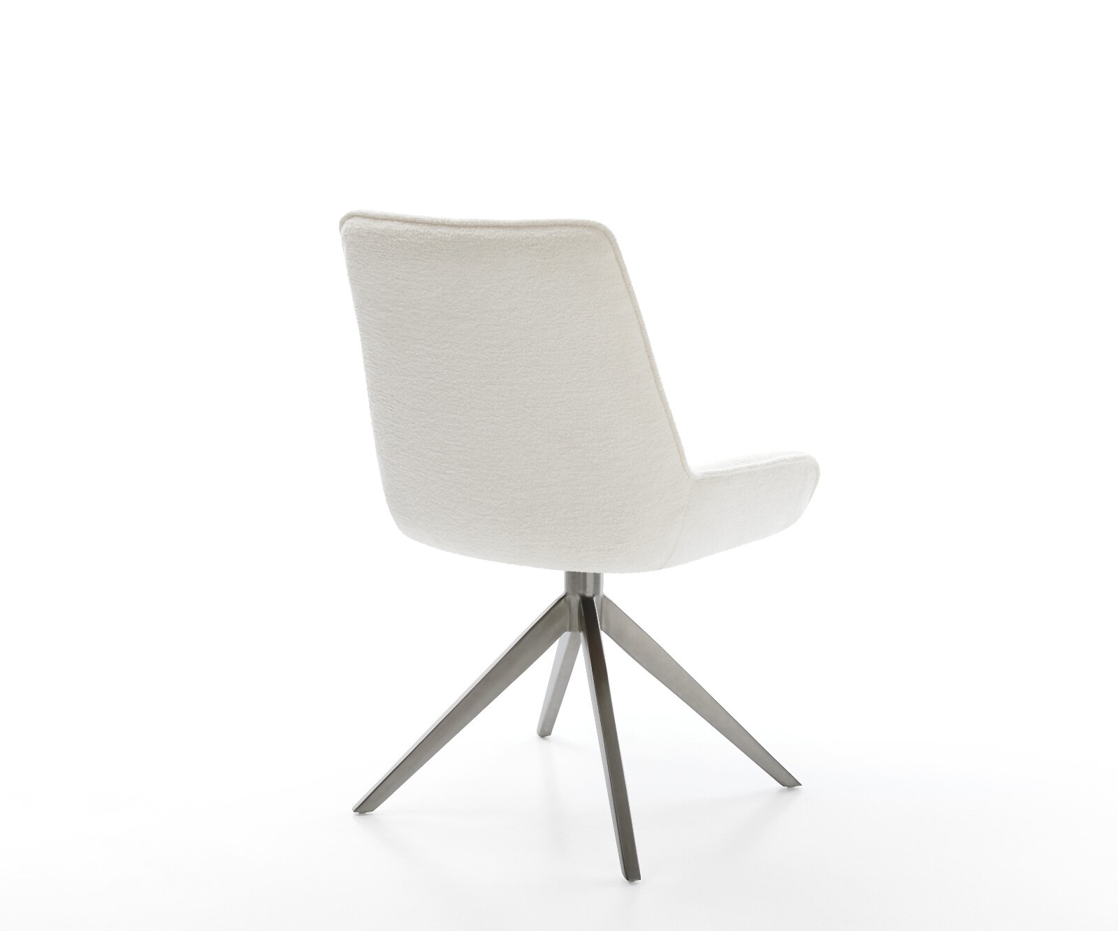 Chaise-pivotante Taimi-Flex bouclé doux beige pied croisé large grafiete pivotement sur 360° fonction bascule 5