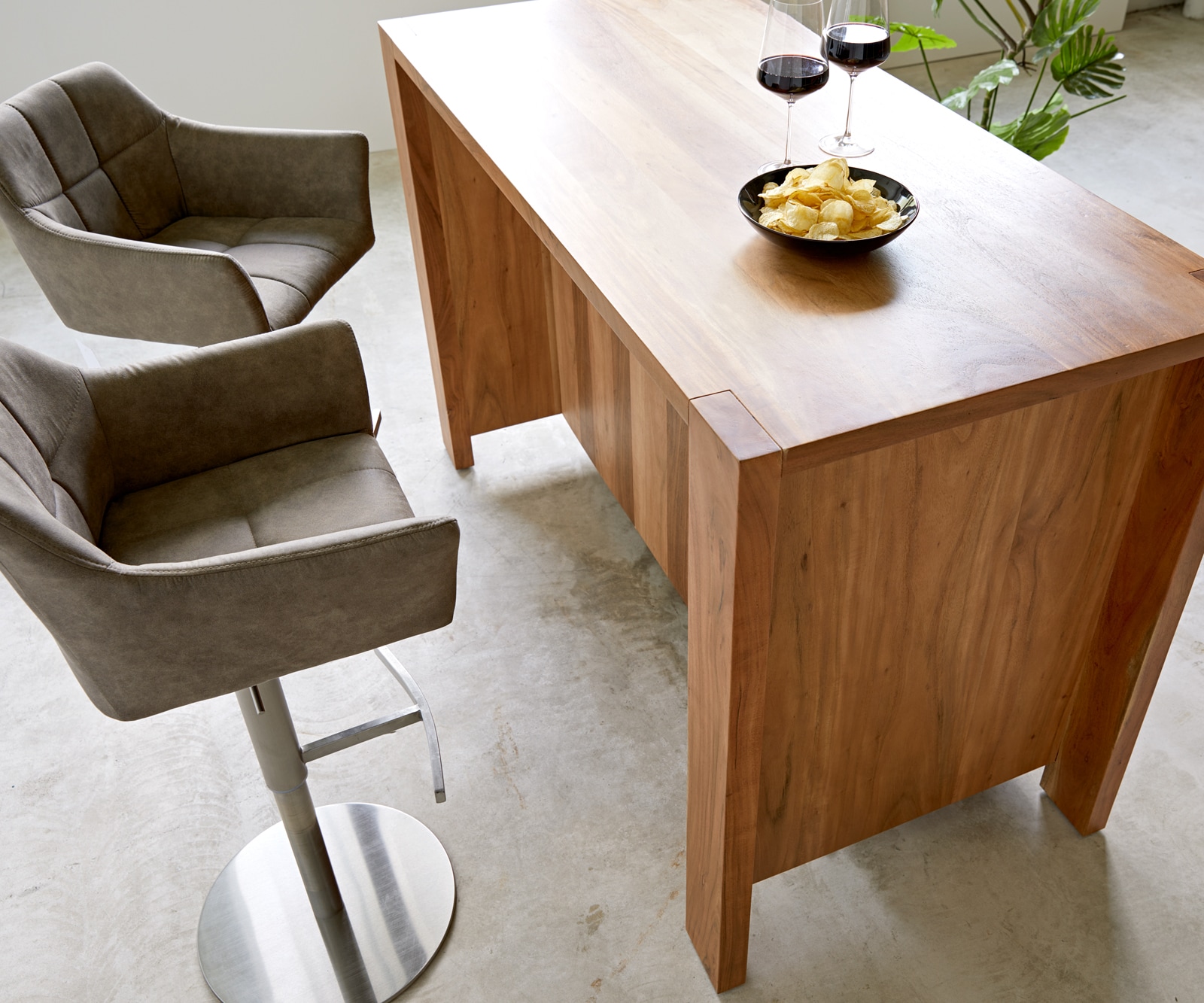 Barschrank Hedora 160x75 cm Akazie Natur mit Beleuchtung 5 Barschrank Hedora 160x75 cm Akazie Natur mit Beleuchtung 5