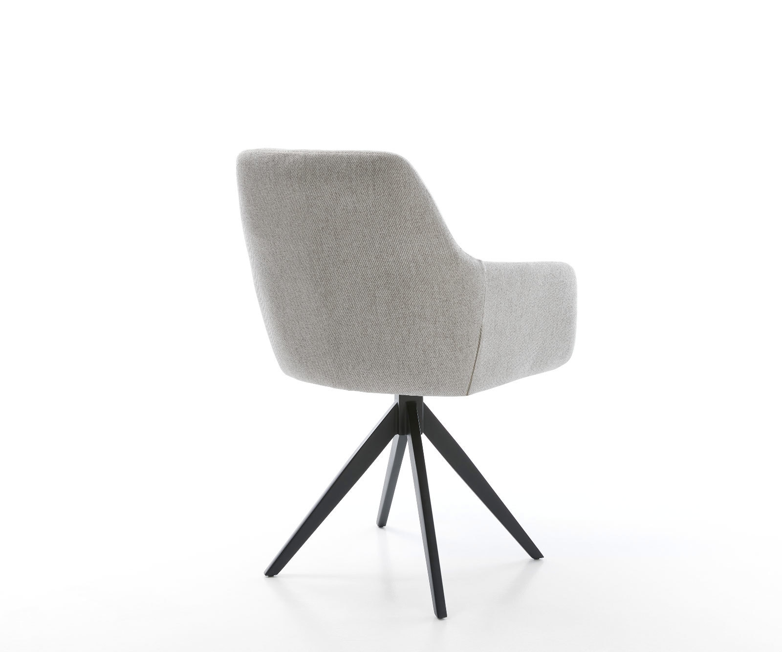 Esszimmerstuhl Pejo-Flex Stripes Hellgrau Kreuzgestell kantig Schwarz Taschenfederkern 4 Esszimmerstuhl Pejo-Flex Stripes Hellgrau Kreuzgestell kantig Schwarz Taschenfederkern 4