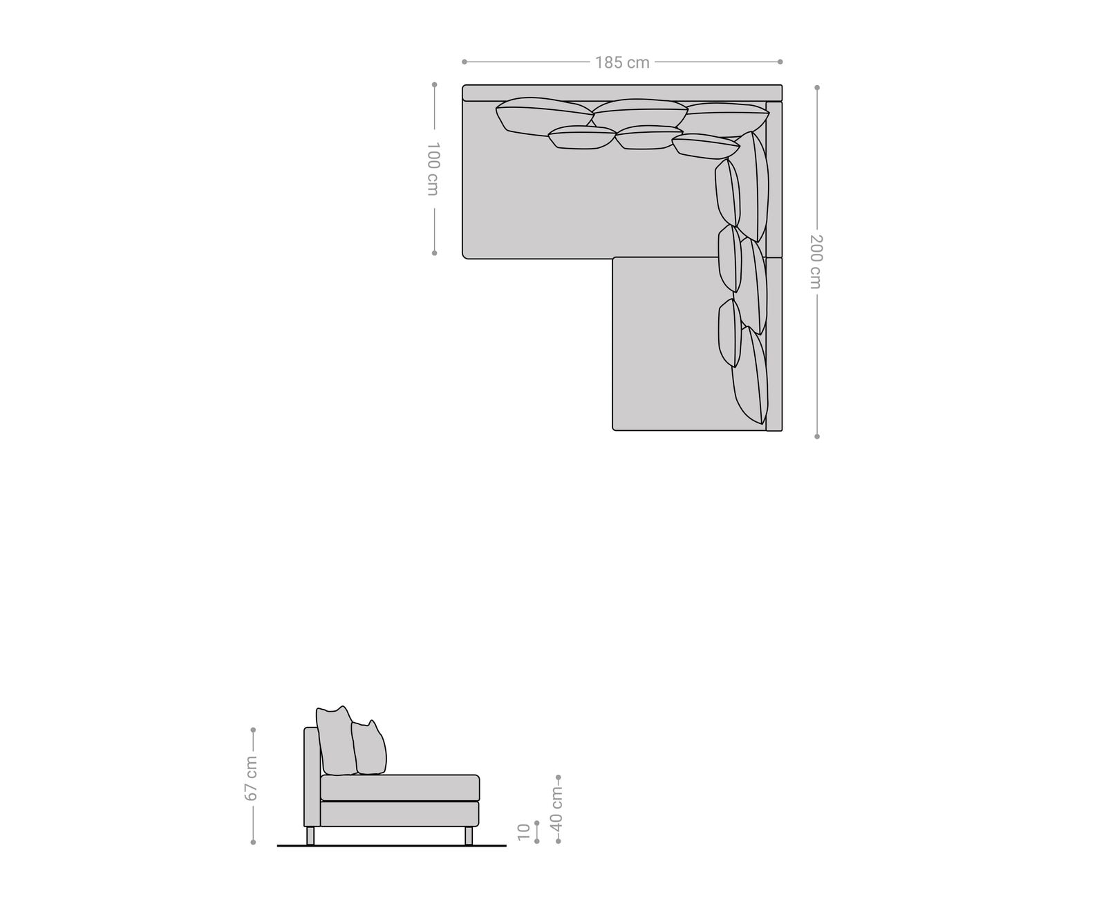 Ecksofa Clovis Grau Flachgewebe Ottomane Links Modulsofa 6 Ecksofa Clovis Grau Flachgewebe Ottomane Links Modulsofa 6