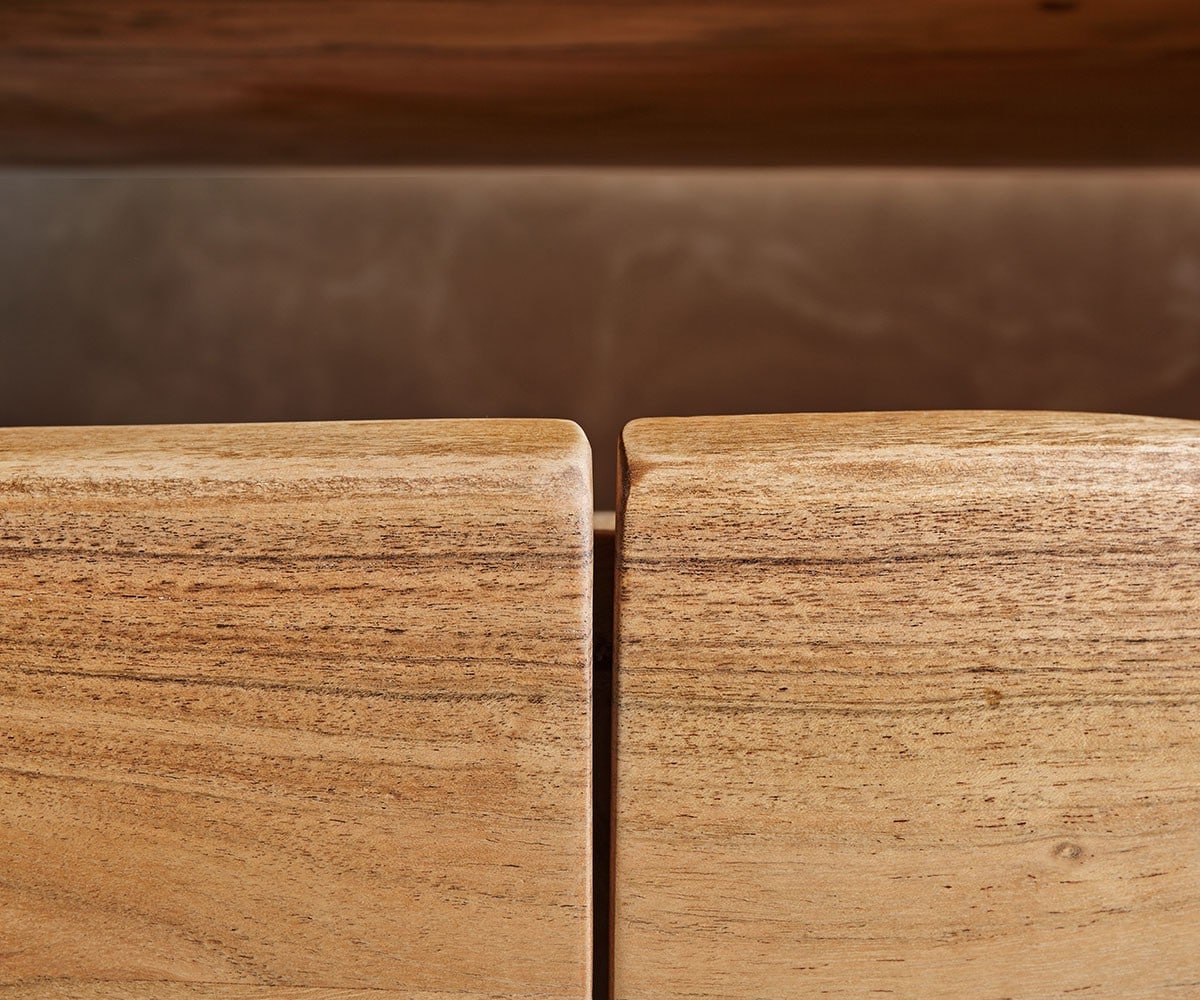 Lowboard Live-Edge 145 cm Akazie Natur Fach 3 Schübe 4 Lowboard Live-Edge 145 cm Akazie Natur Fach 3 Schübe 4