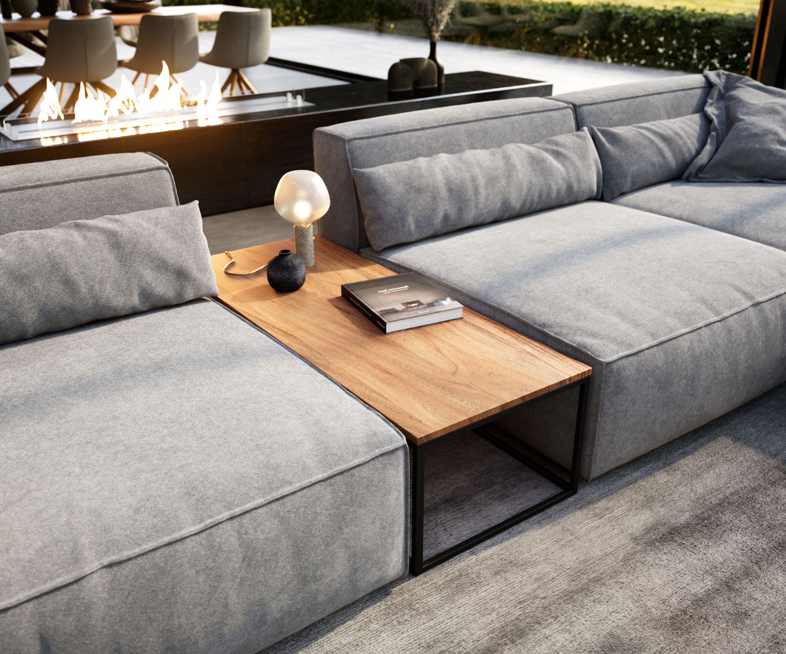 Couchtisch Tatius 120x50 Akazie Natur Gestell schwarz passend zu Sofa Sirpio 1 Couchtisch Tatius 120x50 Akazie Natur Gestell schwarz passend zu Sofa Sirpio 1