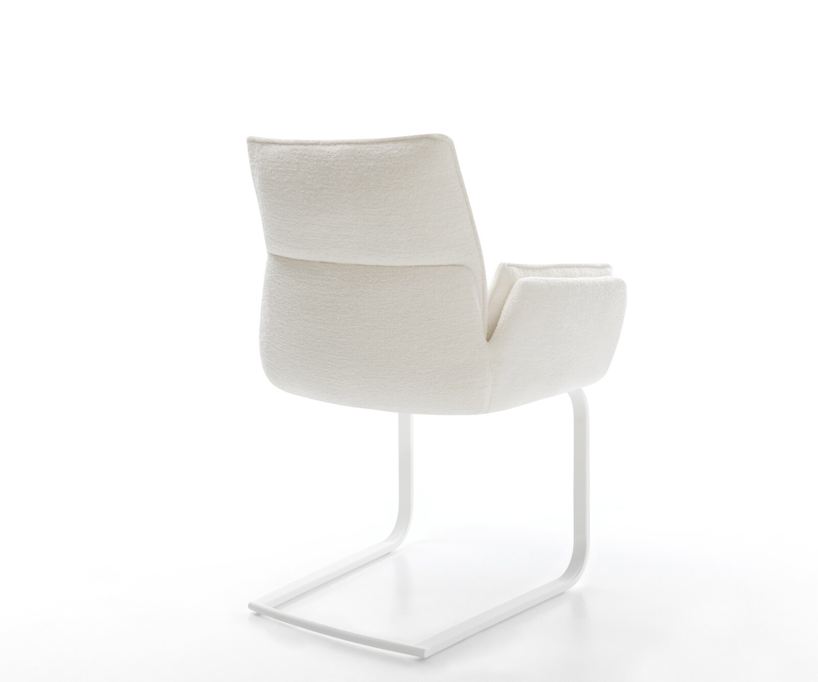 Freischwinger Nela-Flex Bouclé Soft Beige Freischwinger flach Weiß 4