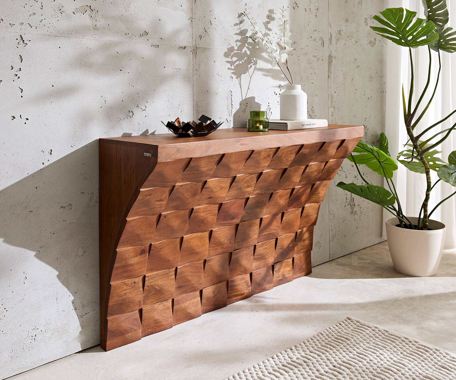 Console Eremos 120x35 cm acacia naturel 2