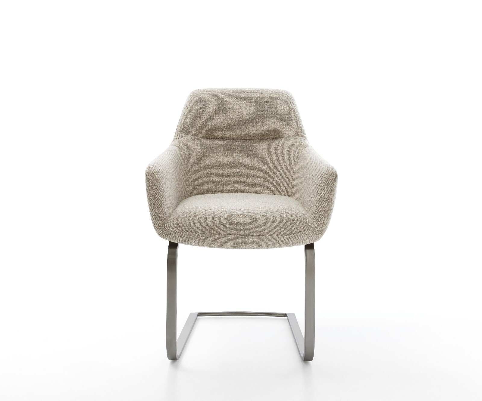 Freischwinger Pejo-Flex Webstoff Soft Beige Freischwinger flach Graphit Taschenfederkern 1