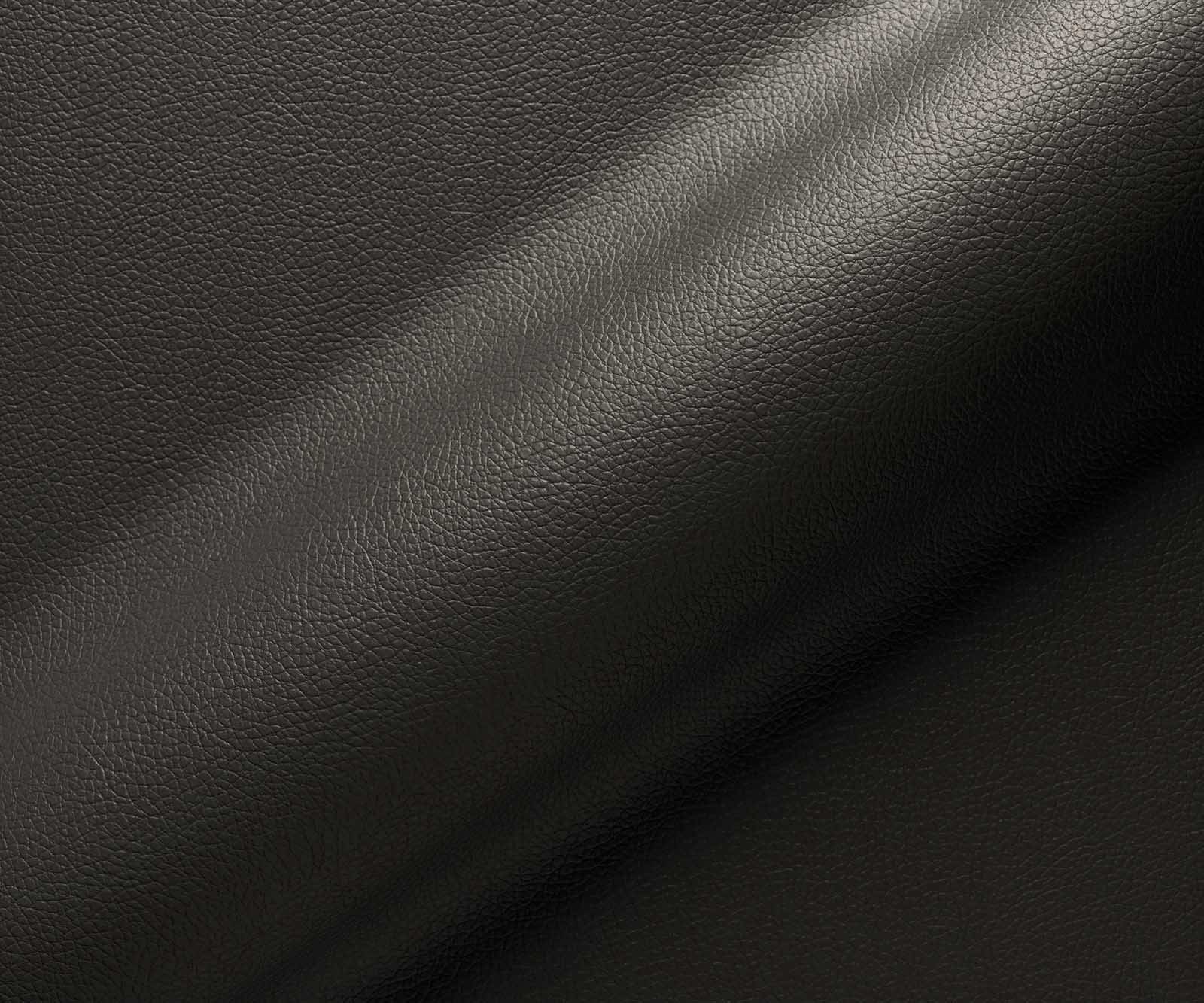 Cantilever Heira-Flex avec accoudoirs cuir de vache noir pied cantilever plat noir ressorts ensachés