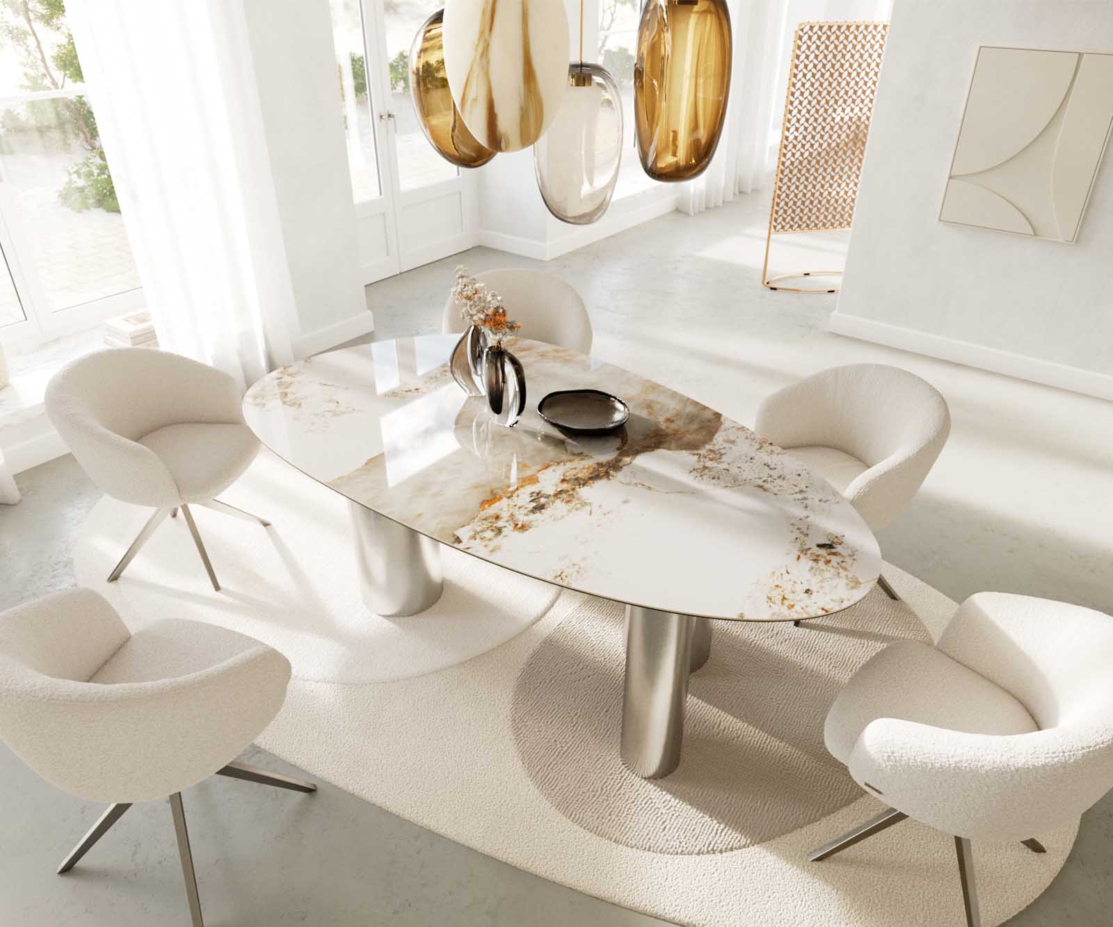 Esstisch Edge Keramik Oval 4