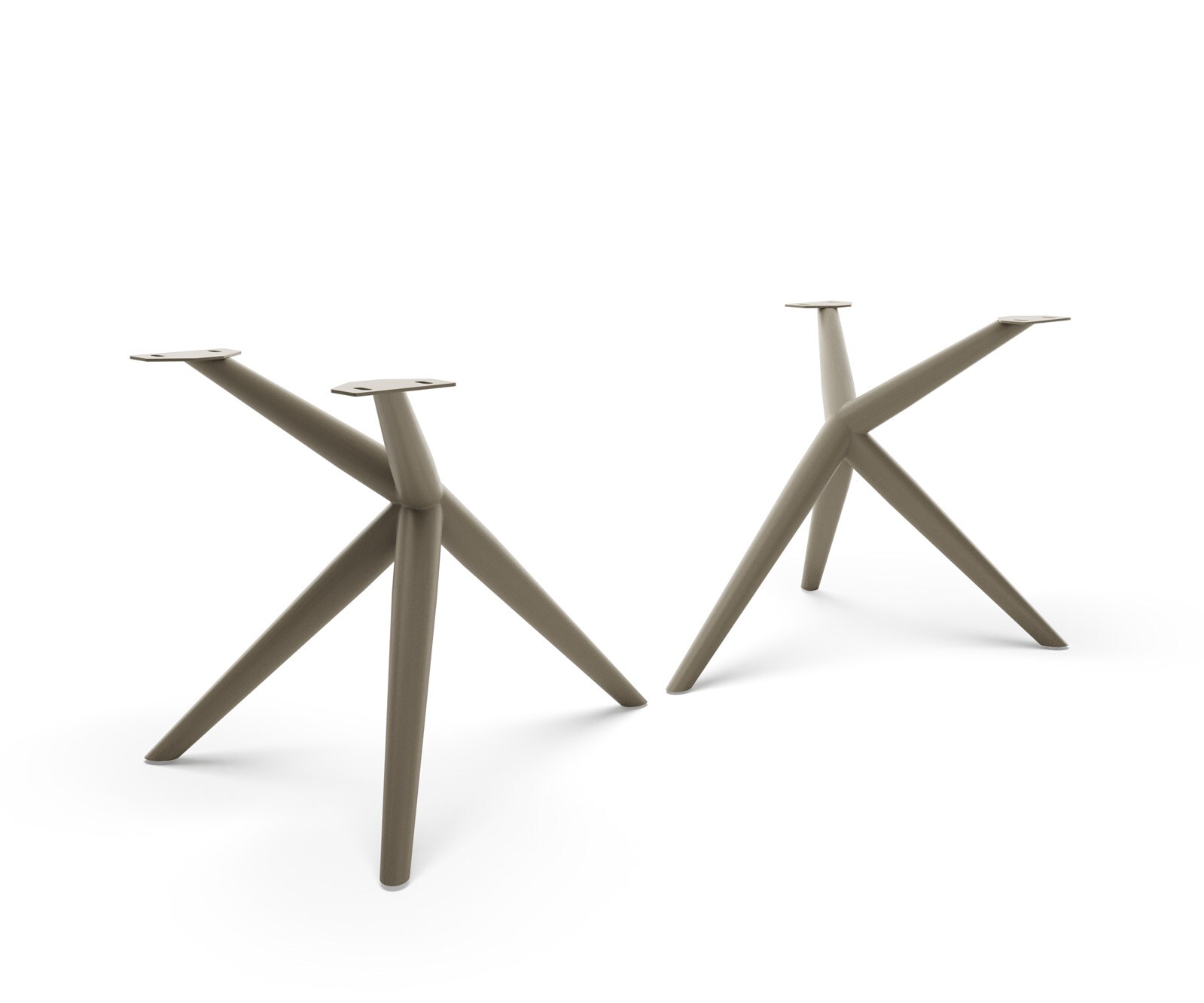 Piètement de table Estelar rond métal noir (set de 2 pièces) 1
