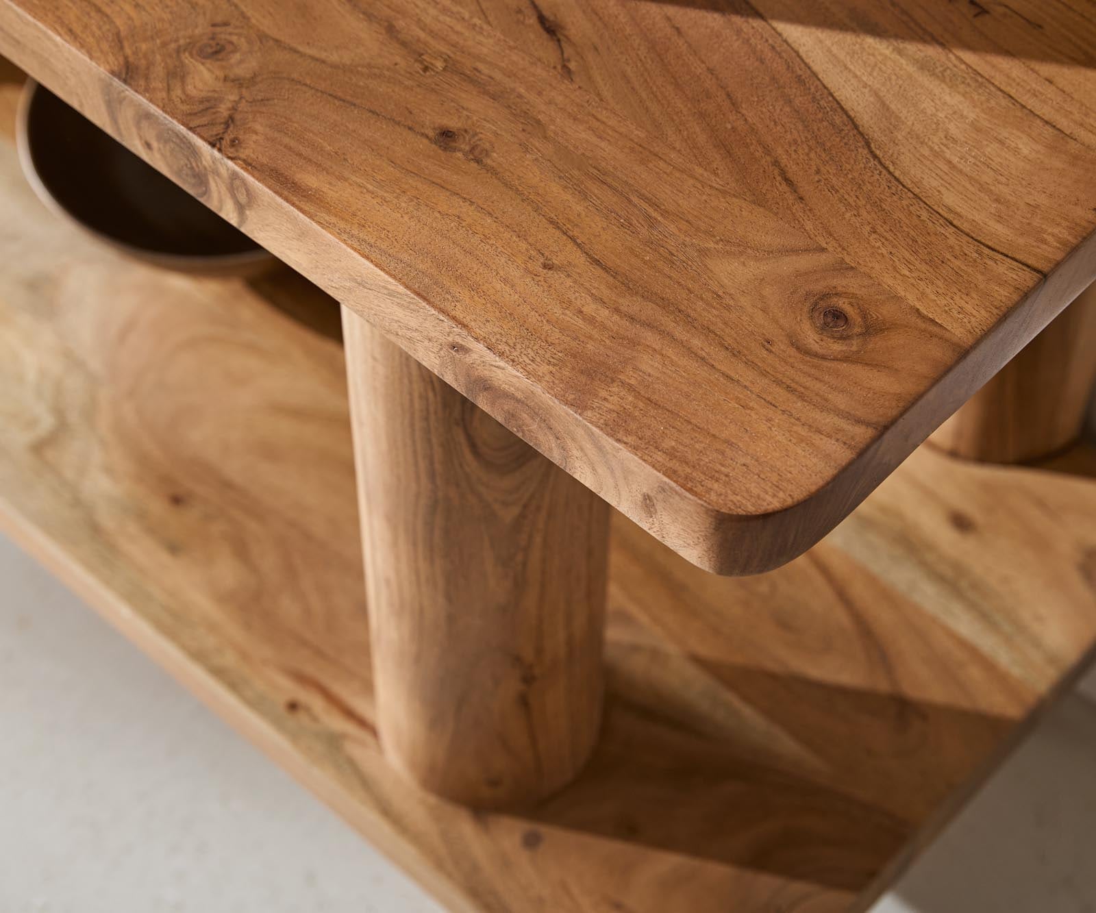 Standregal Accra 170x190 cm Akazie Natur 8 Fächer 8