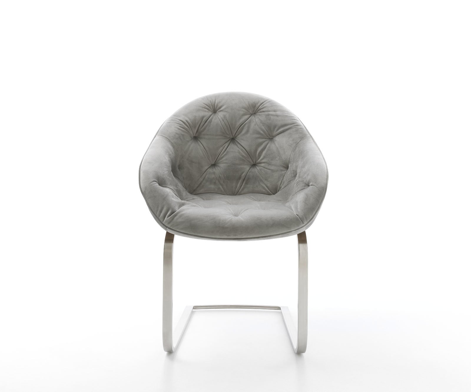 Freischwinger Gaio-Flex Samt Grau Freischwinger flach Edelstahl 5 Freischwinger Gaio-Flex Samt Grau Freischwinger flach Edelstahl 5