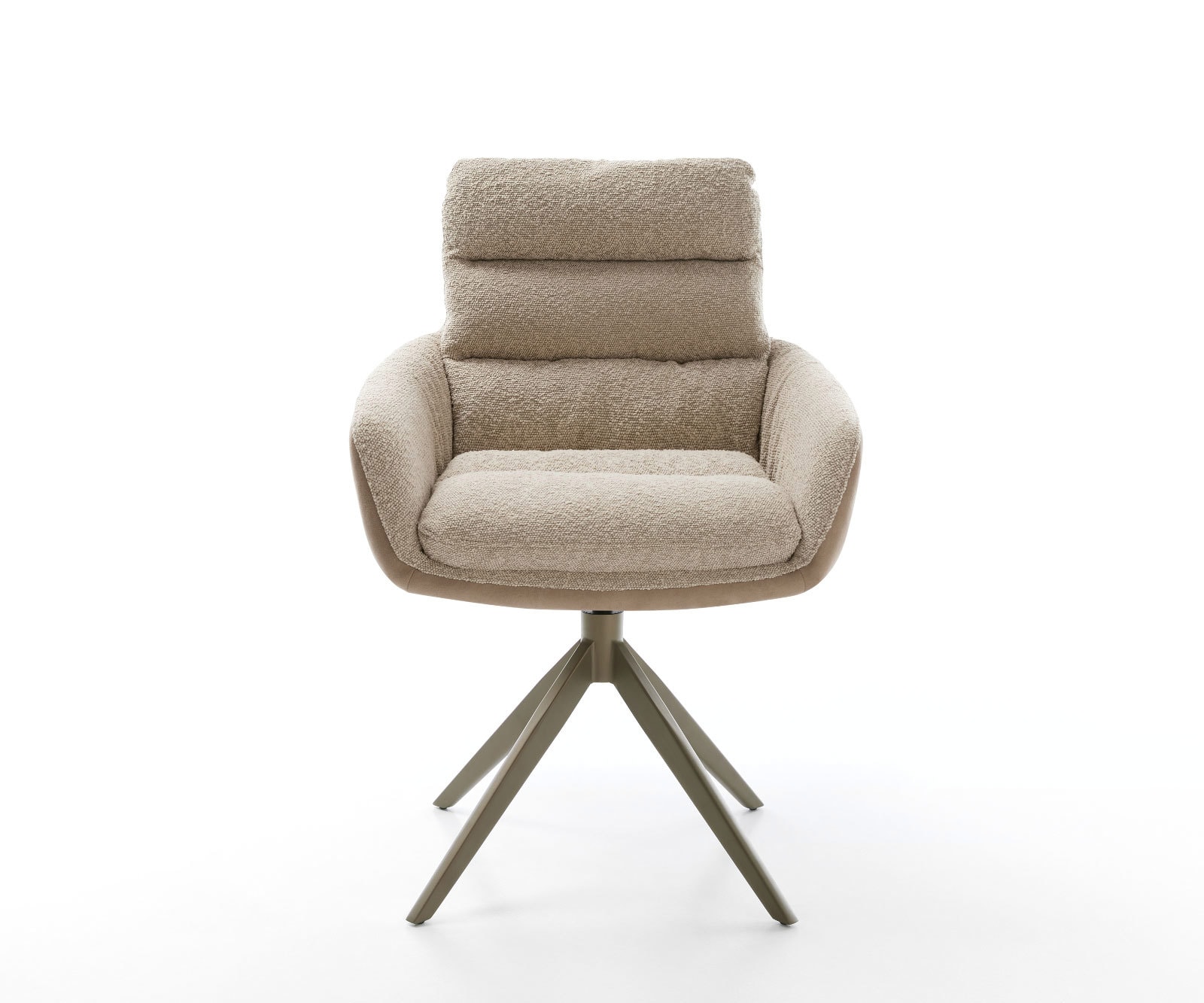 Drehstuhl Abelia-Flex mit Armlehnen Materialmix Schlamm Kreuzgestell breit Effektfinish Titan 360° drehbar Wippfunktion 1 Drehstuhl Abelia-Flex mit Armlehnen Materialmix Schlamm Kreuzgestell breit Effektfinish Titan 360° drehbar Wippfunktion 1