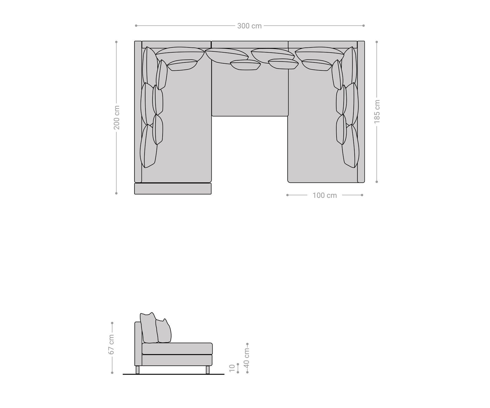 Wohnlandschaft Clovis Braun Antik Optik modular Armlehne  6 Wohnlandschaft Clovis Braun Antik Optik modular Armlehne  6