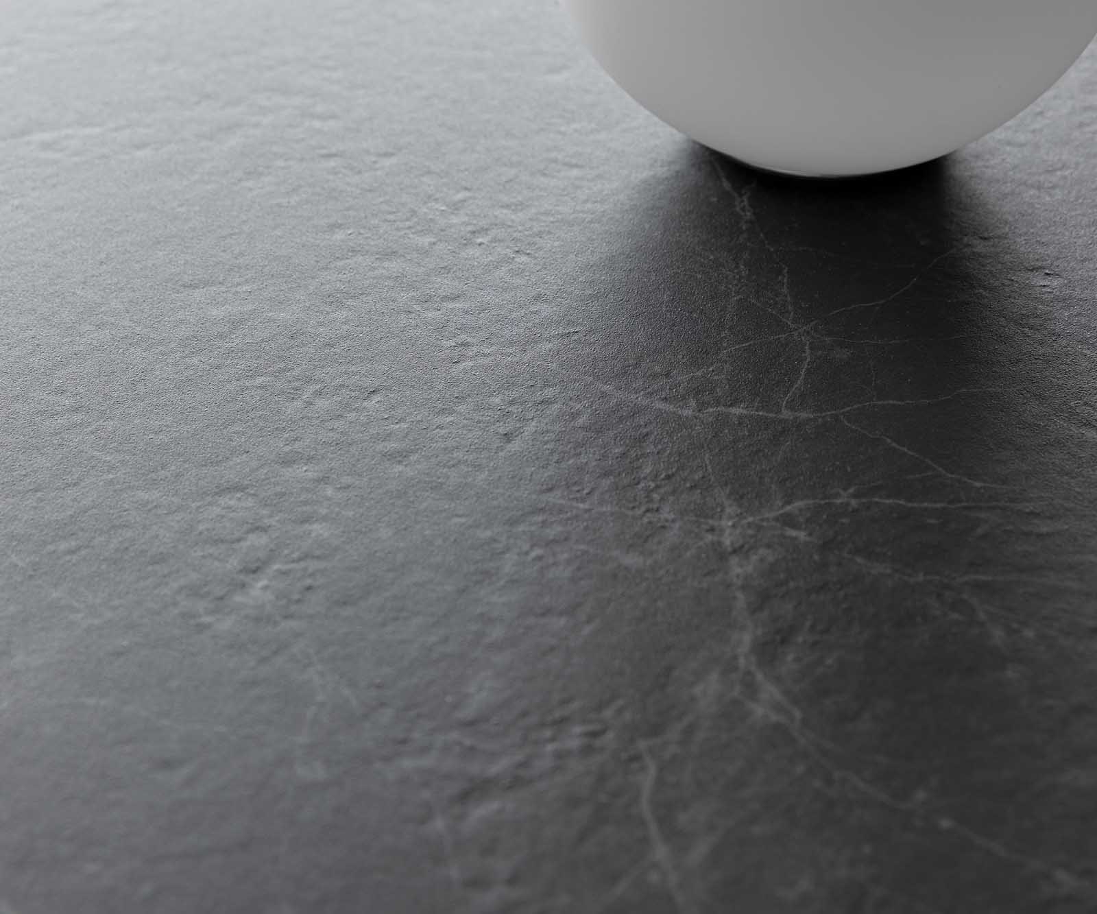 Couchtisch Levente 85x85 cm Keramik Laminam® Nero Greco Anthrazit Gestell Metall Schwarz 3