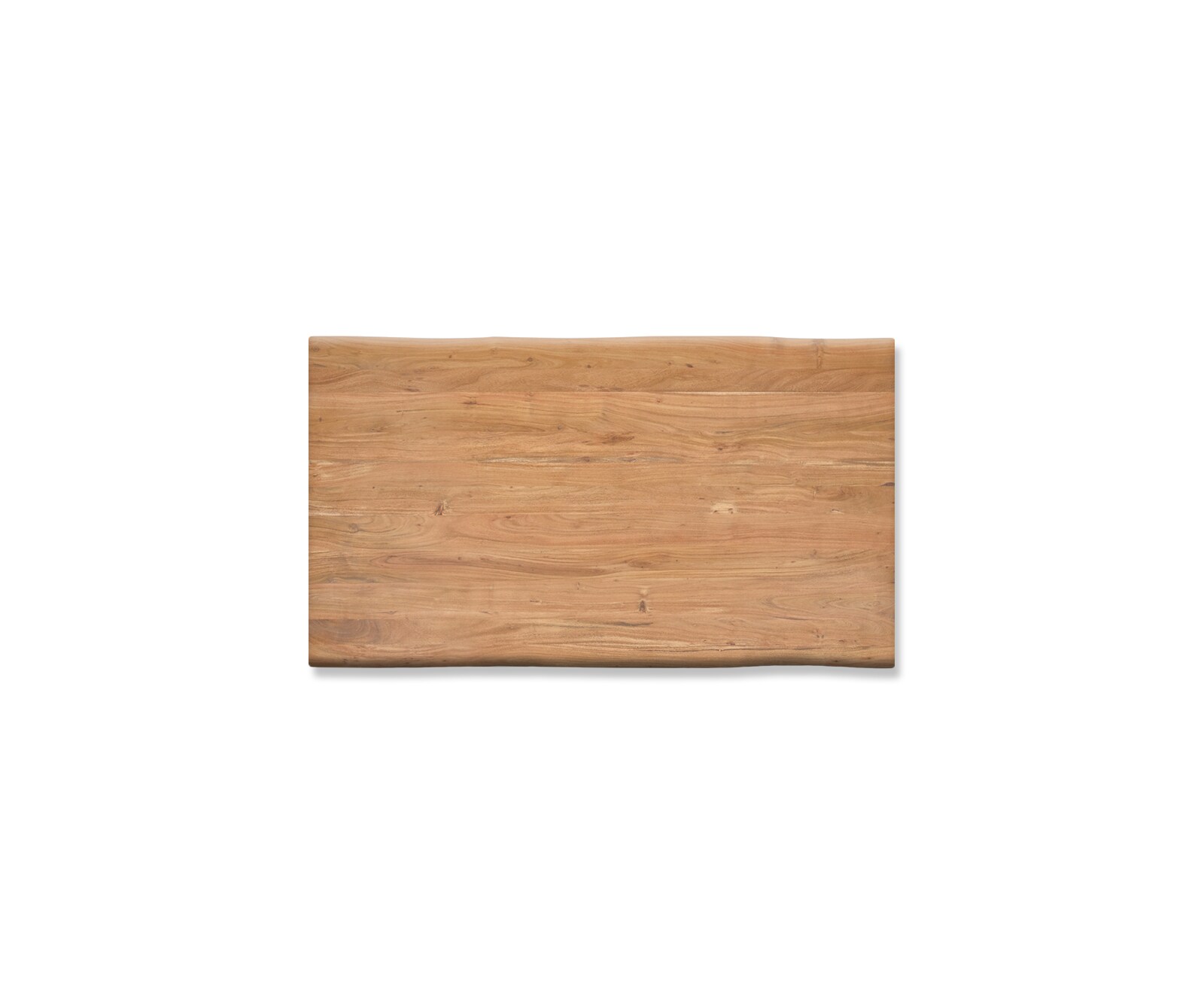 Table-à-manger Edge 160x90cm XL acacia nature acier inoxydable large Live-Edge 4
